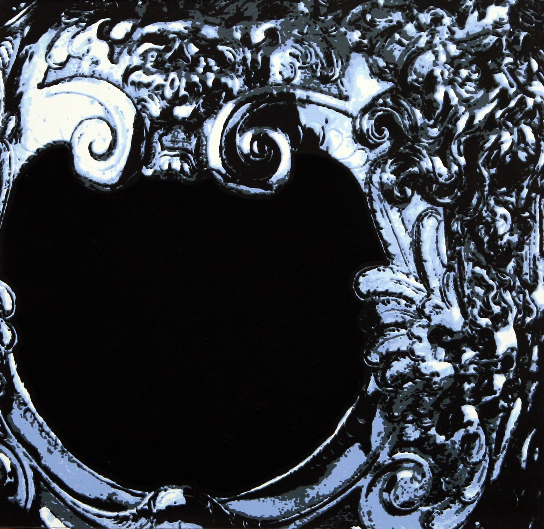 Mouth - DETAIL 2010 5 color screen prints on paper mounted on MDF 52
x 35 ½ x 2 inches