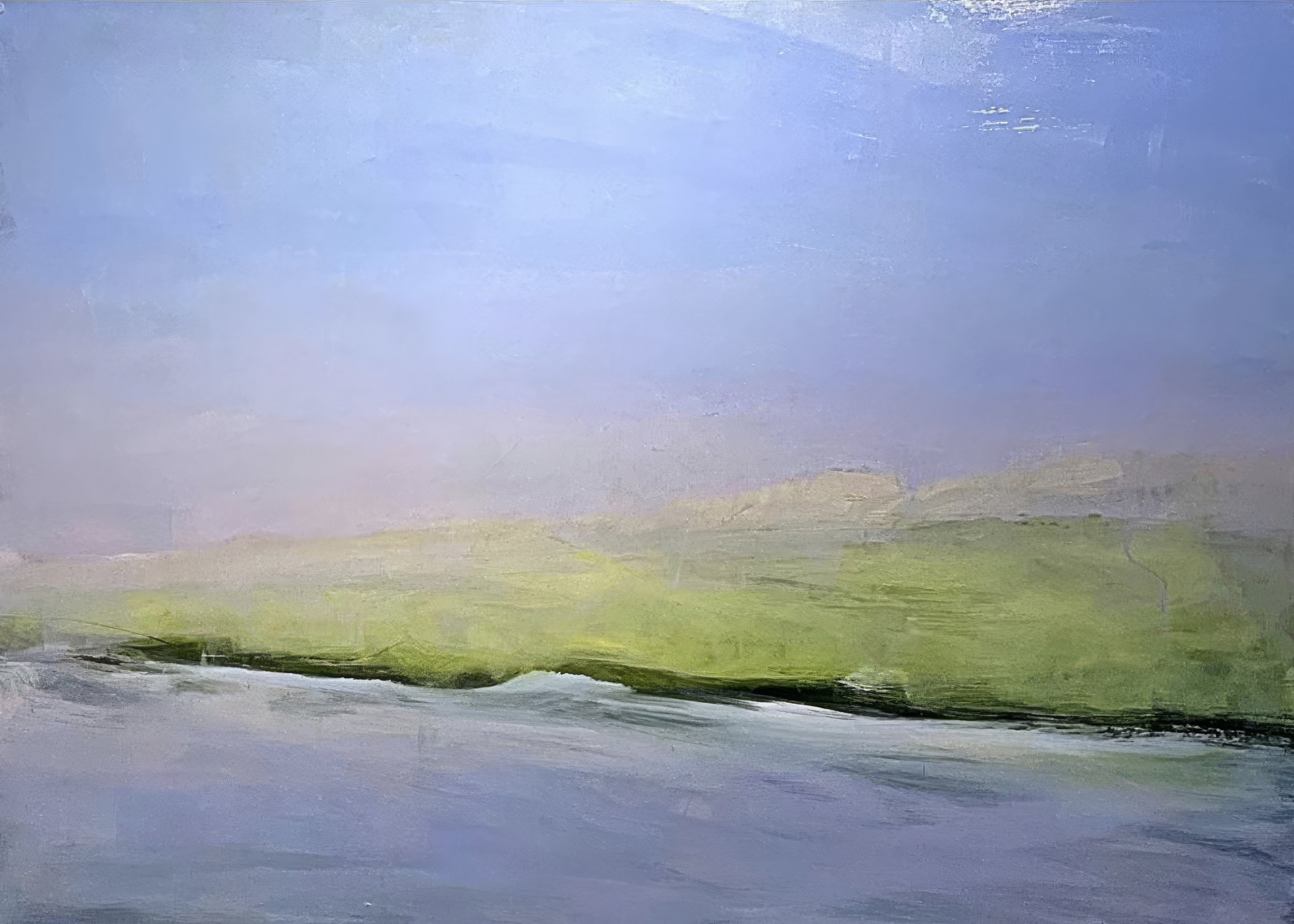 Incoming Tide, 40” x 30”, oil on aluminum, 2023  Commission