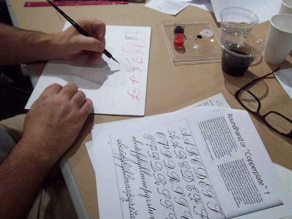 Calligraphy Class Student Seattle Venue Fall 2013.jpg