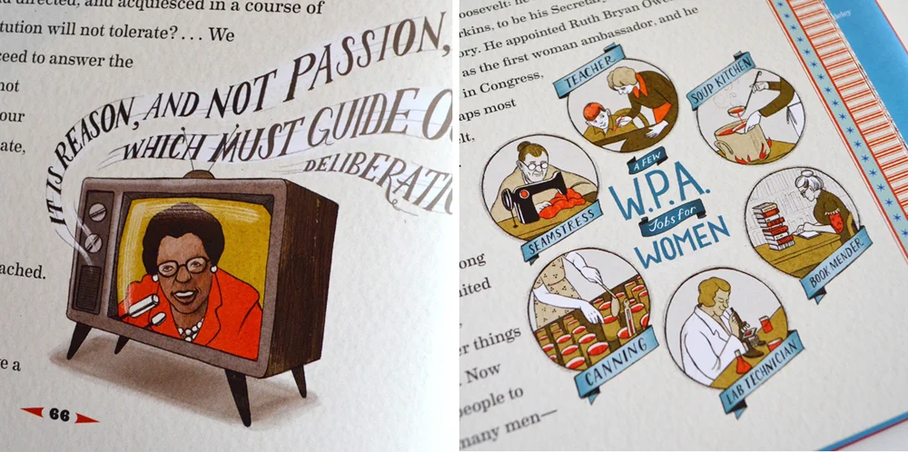 Many of the spots integrated type and illustration which is great because it's just about my most favorite thing to do!