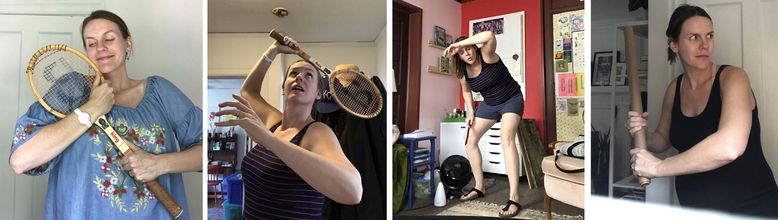 Posing for reference at various stages of pregnancy.