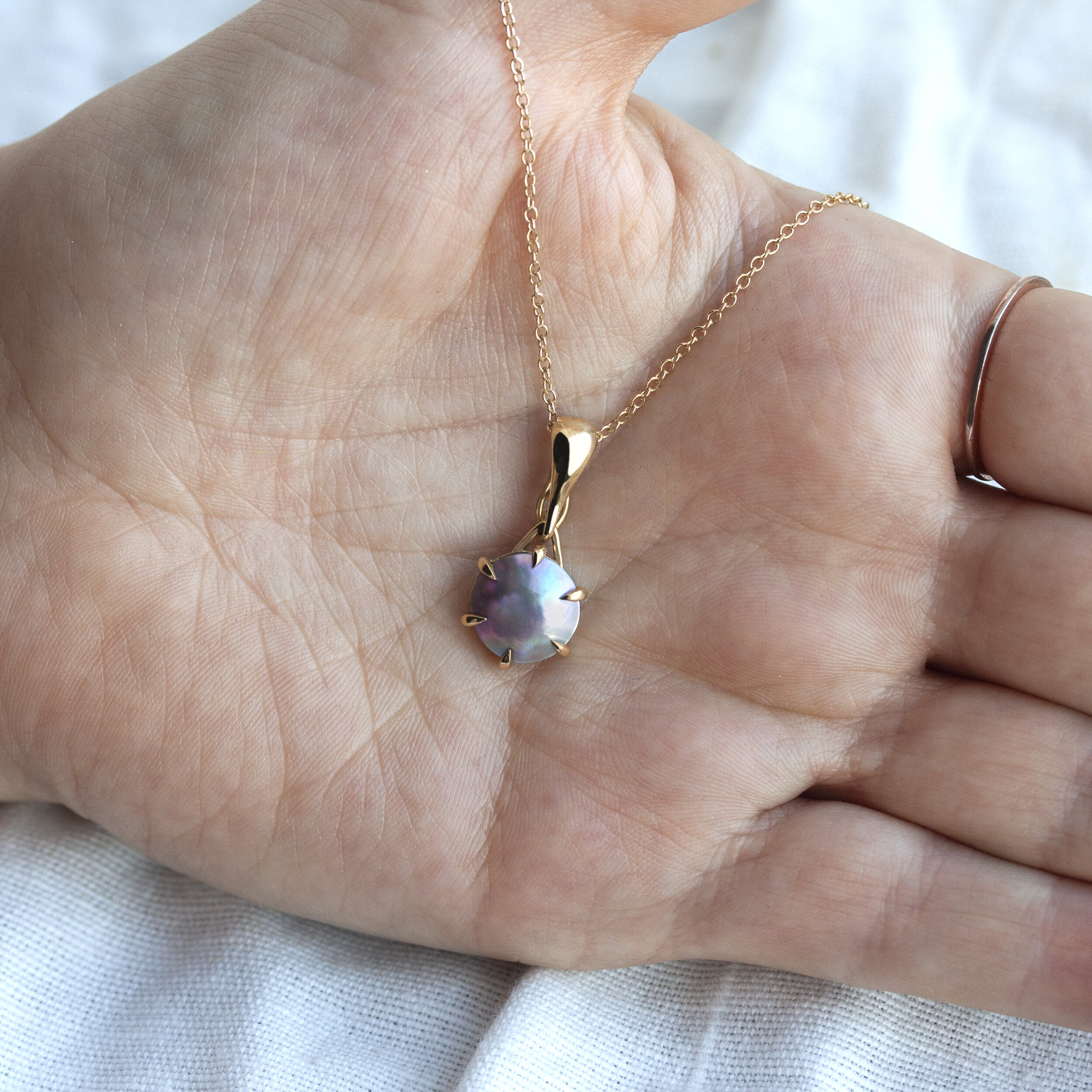 Mabe Pearl Pendant — Emily Chelsea Jewelry