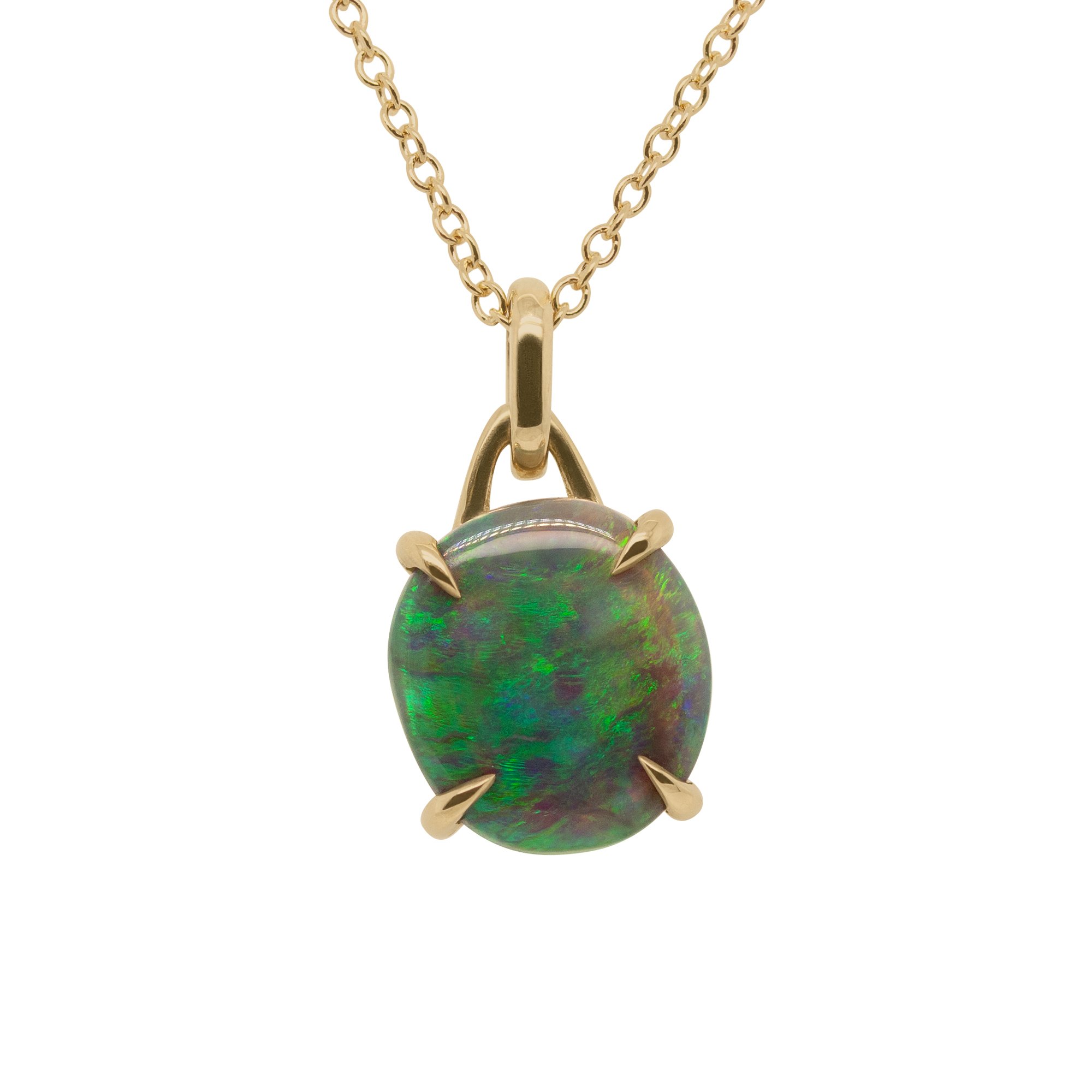 READY TO SHIP 1.93ct Opal Solitaire in 14kt Yellow Gold