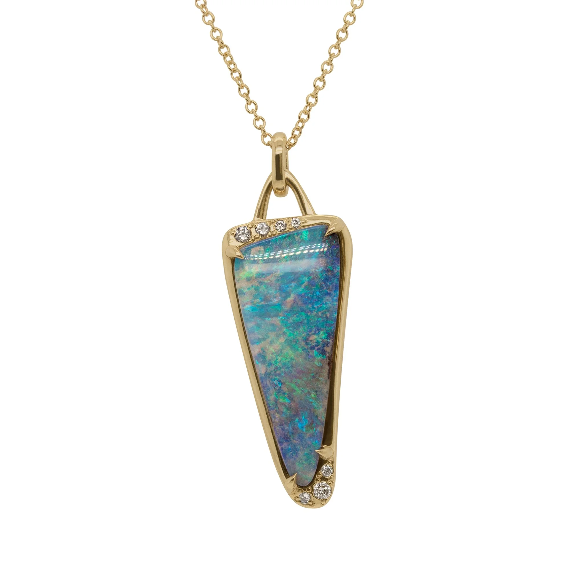 READY TO SHIP 8.10ct Opal Aura in 14kt Yellow Gold