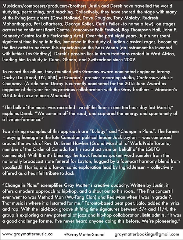 Gray Matter "Footsteps" Press Release - Pg. 2