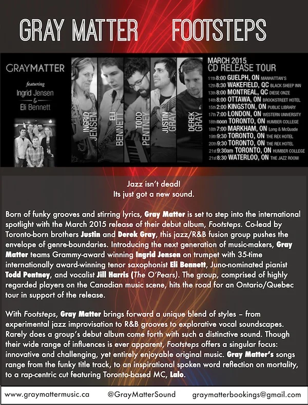 Gray Matter "Footsteps" Press Release - Pg. 1