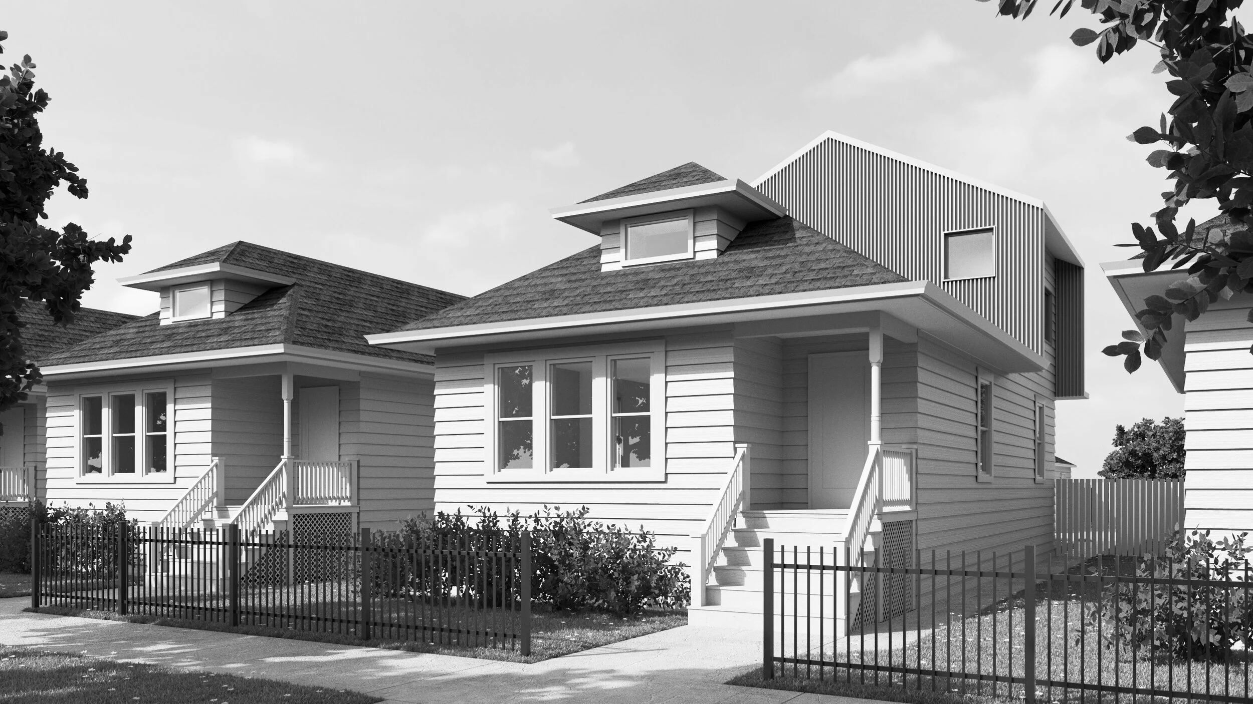 Modern Bungalow Addition And Interior Renovation Era Eric Rothfeder Architect