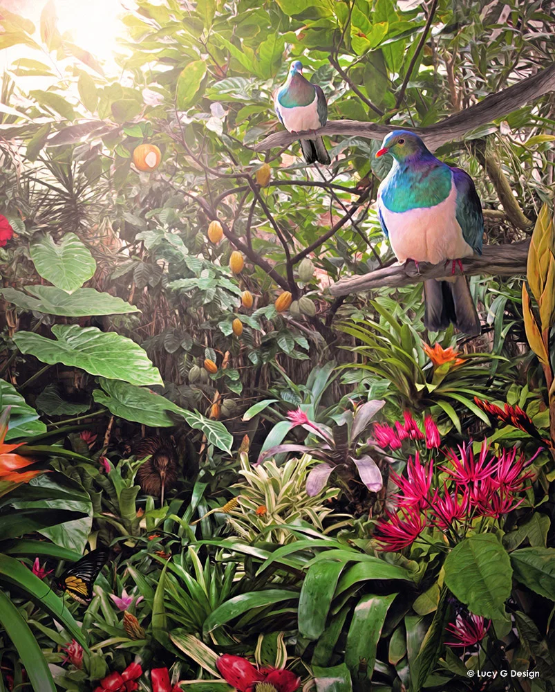 'Temptation' 60x75cm glass wall art