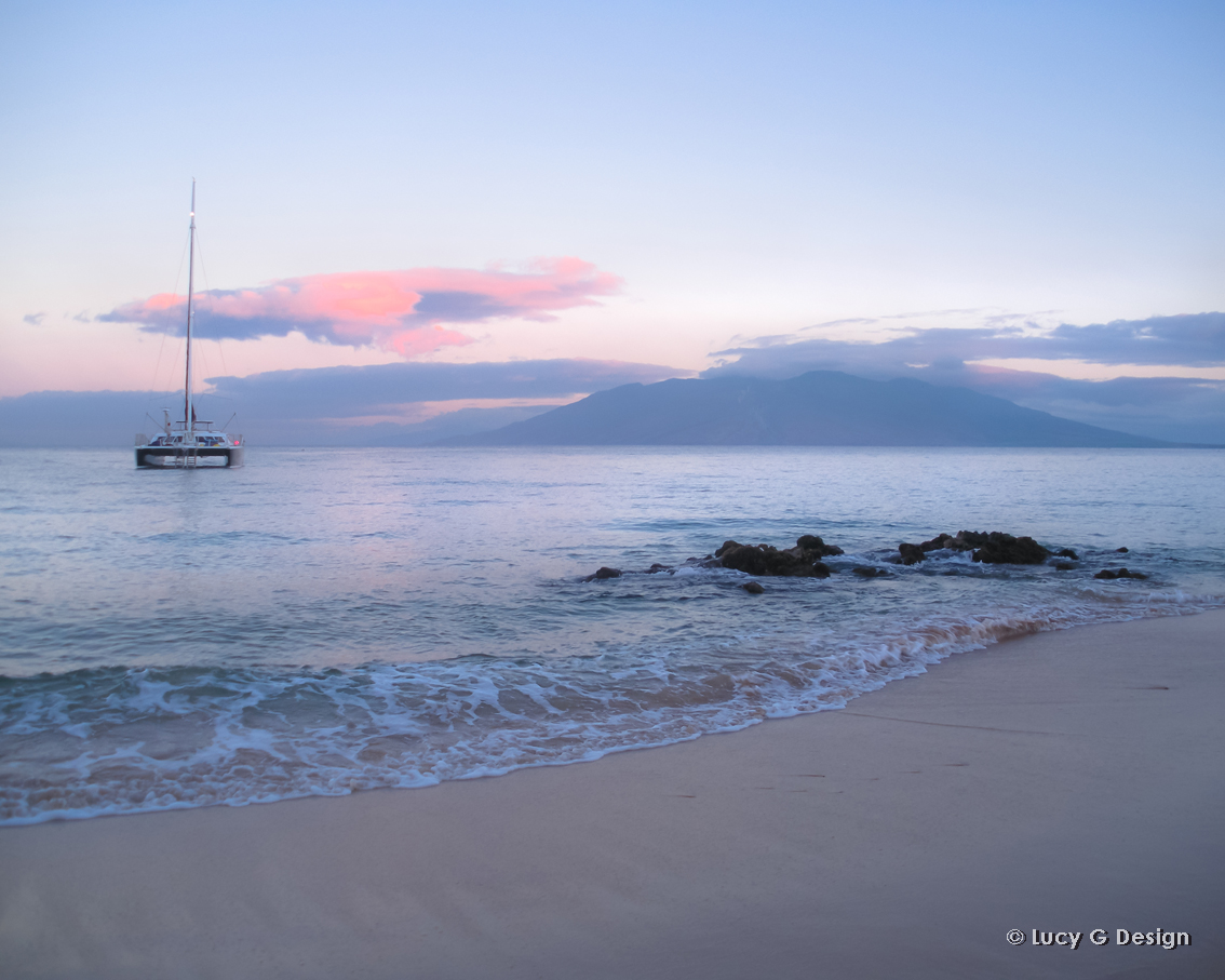 'Sunrise' 60x75cm glass wall art