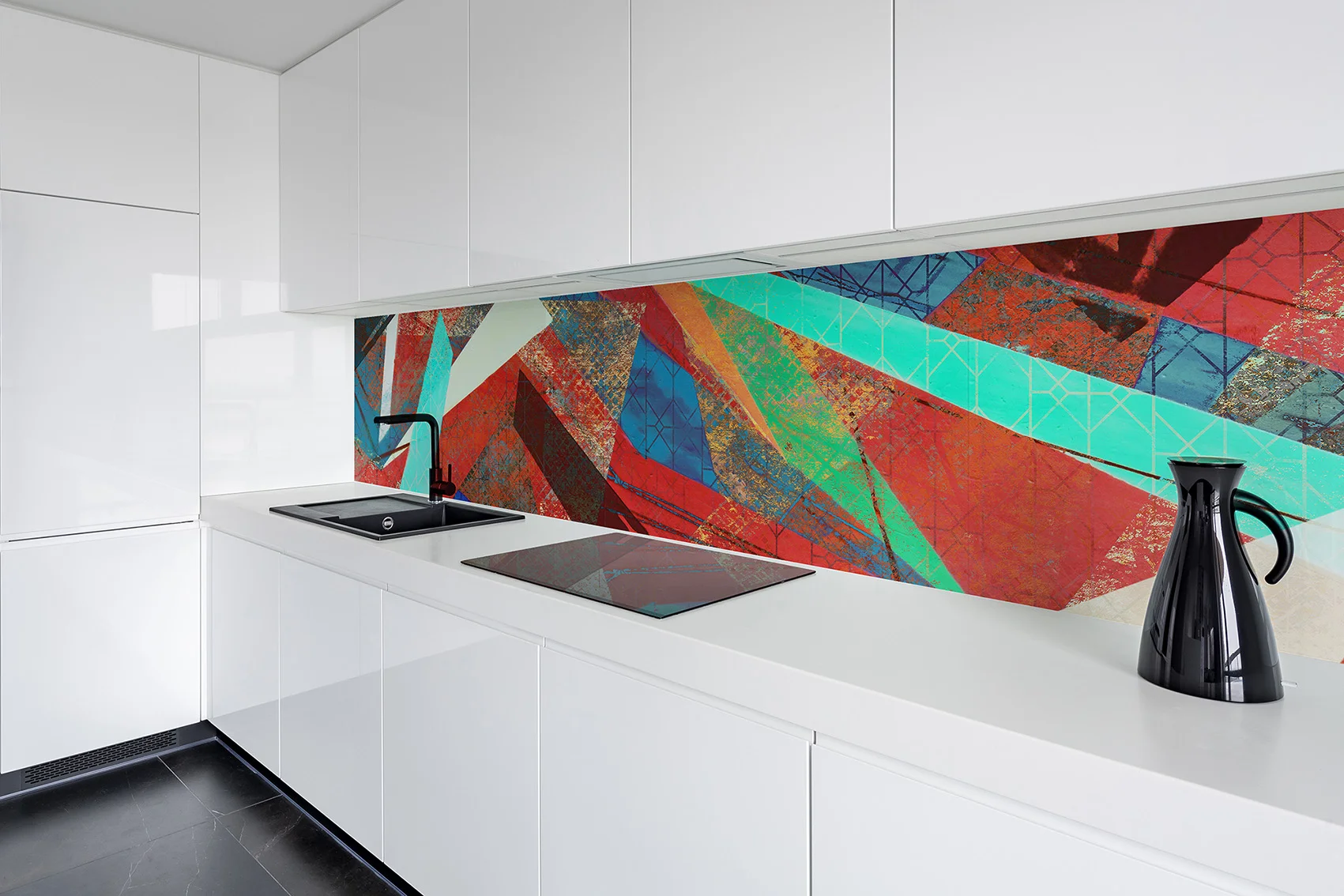 Splashback examples — Printed 'images on glass' kitchen splashbacks and glass wall art by Lucy G