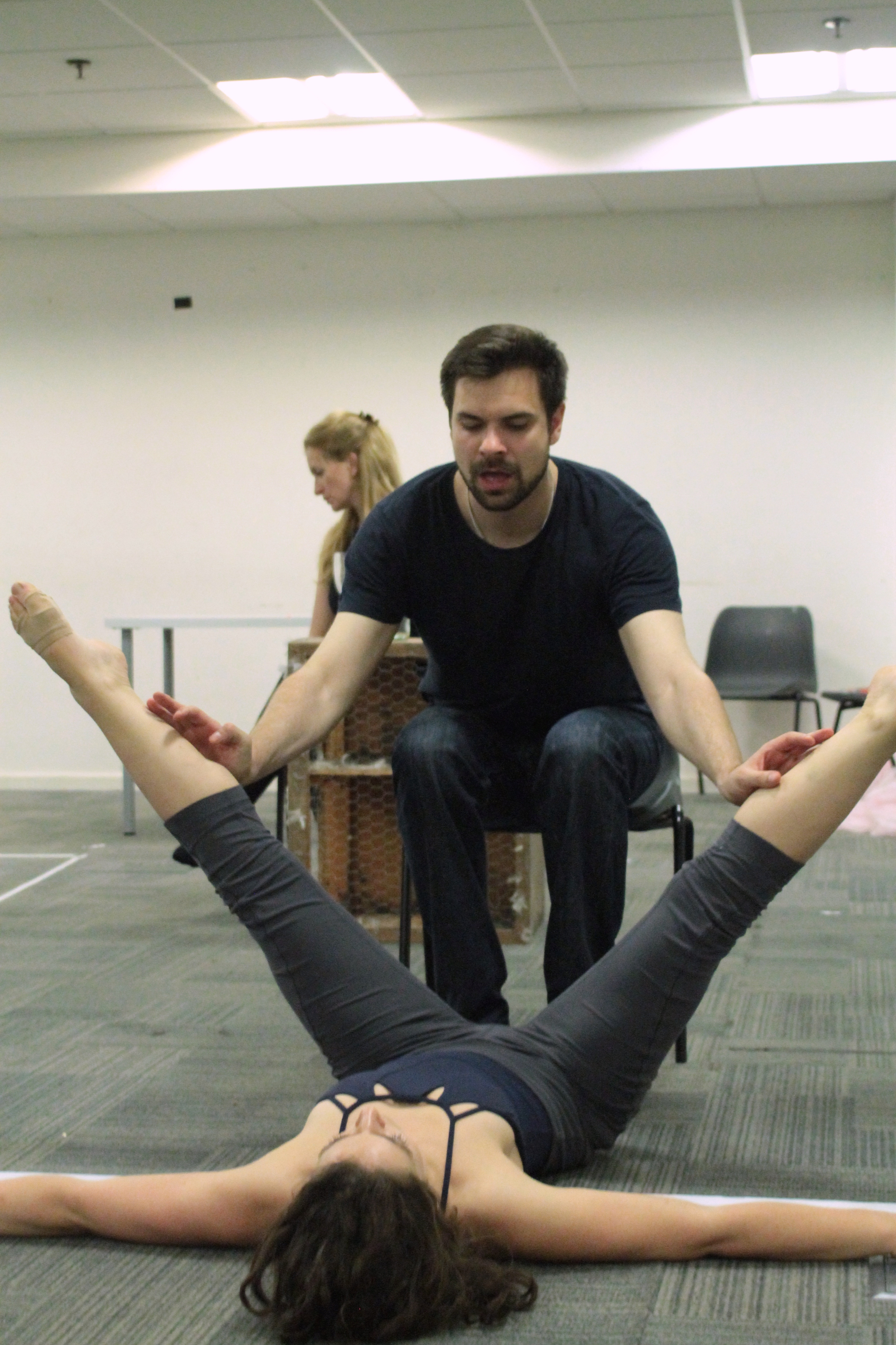 Things are getting steamy between Herod (Christopher Slater) and Salome (Liza Weber) at our dress. To find out why you'll have to join us at The Space! Photo Courtesy of Sam Jeffery. 