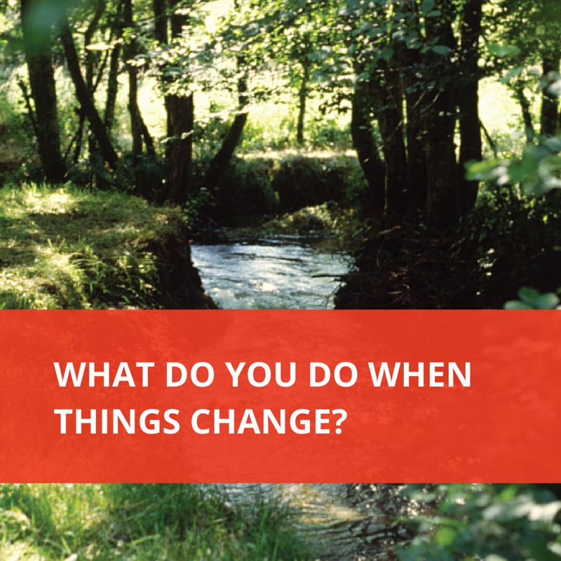 What do you do when things change?