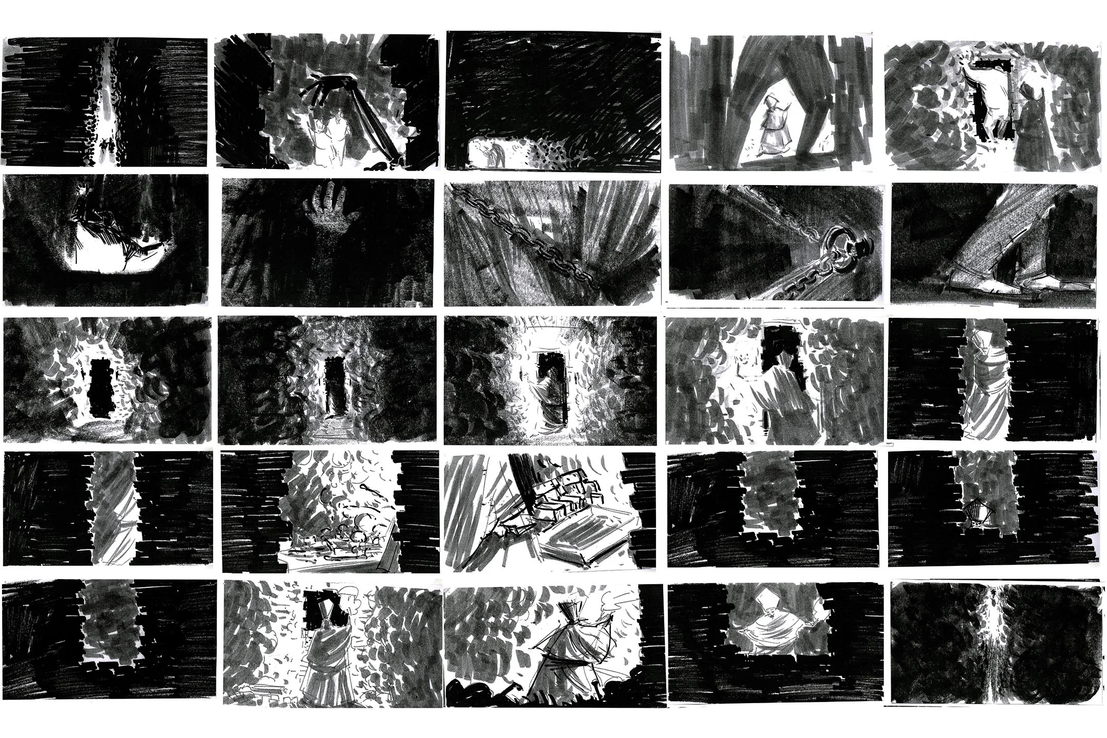  "The Cask of Amontillado"  Storyboards  ©Moonbot Studios 