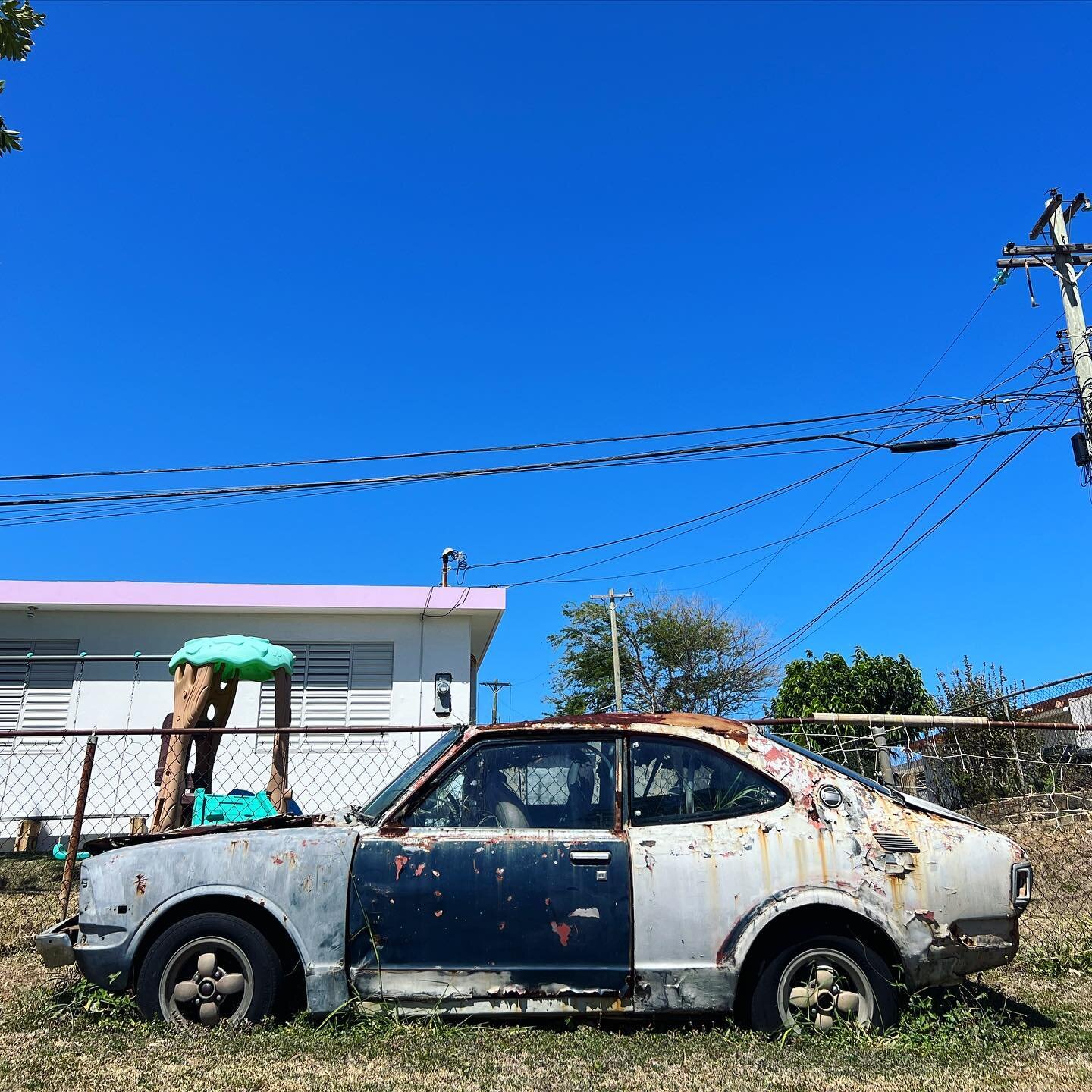 They just mow around them sometimes in Puerto Rico.
.
.
.
#auto #car #abandonedcar #oldcar #puertorico