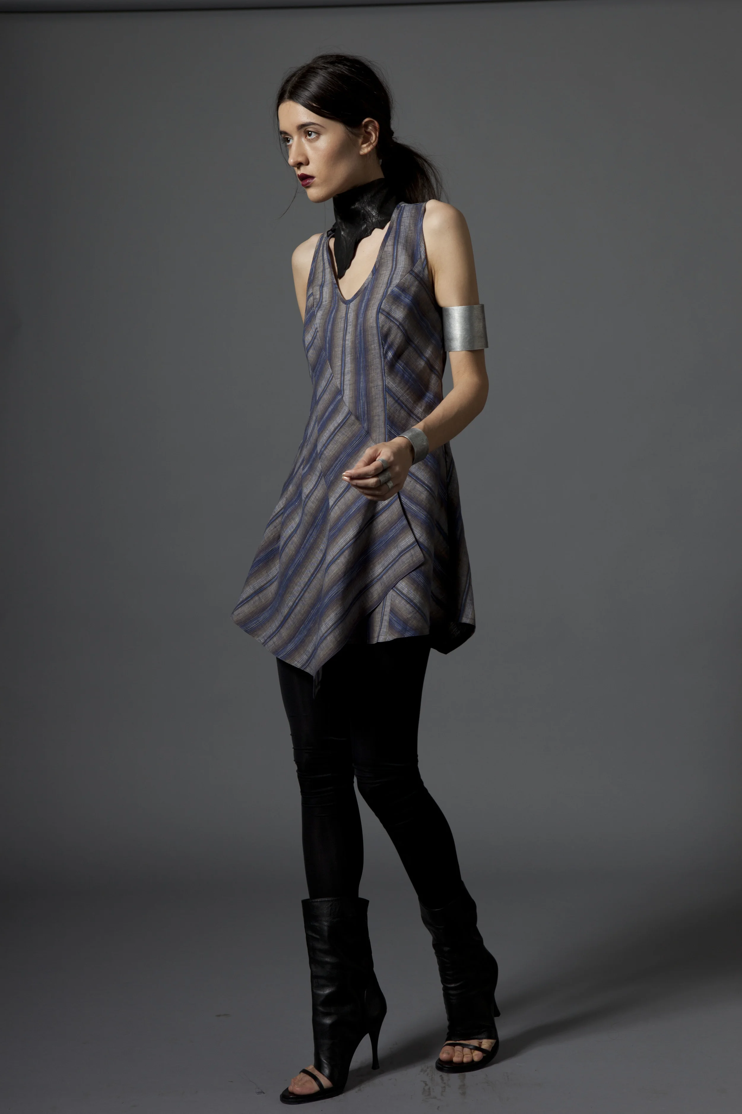Sleeveless Crossover Dress