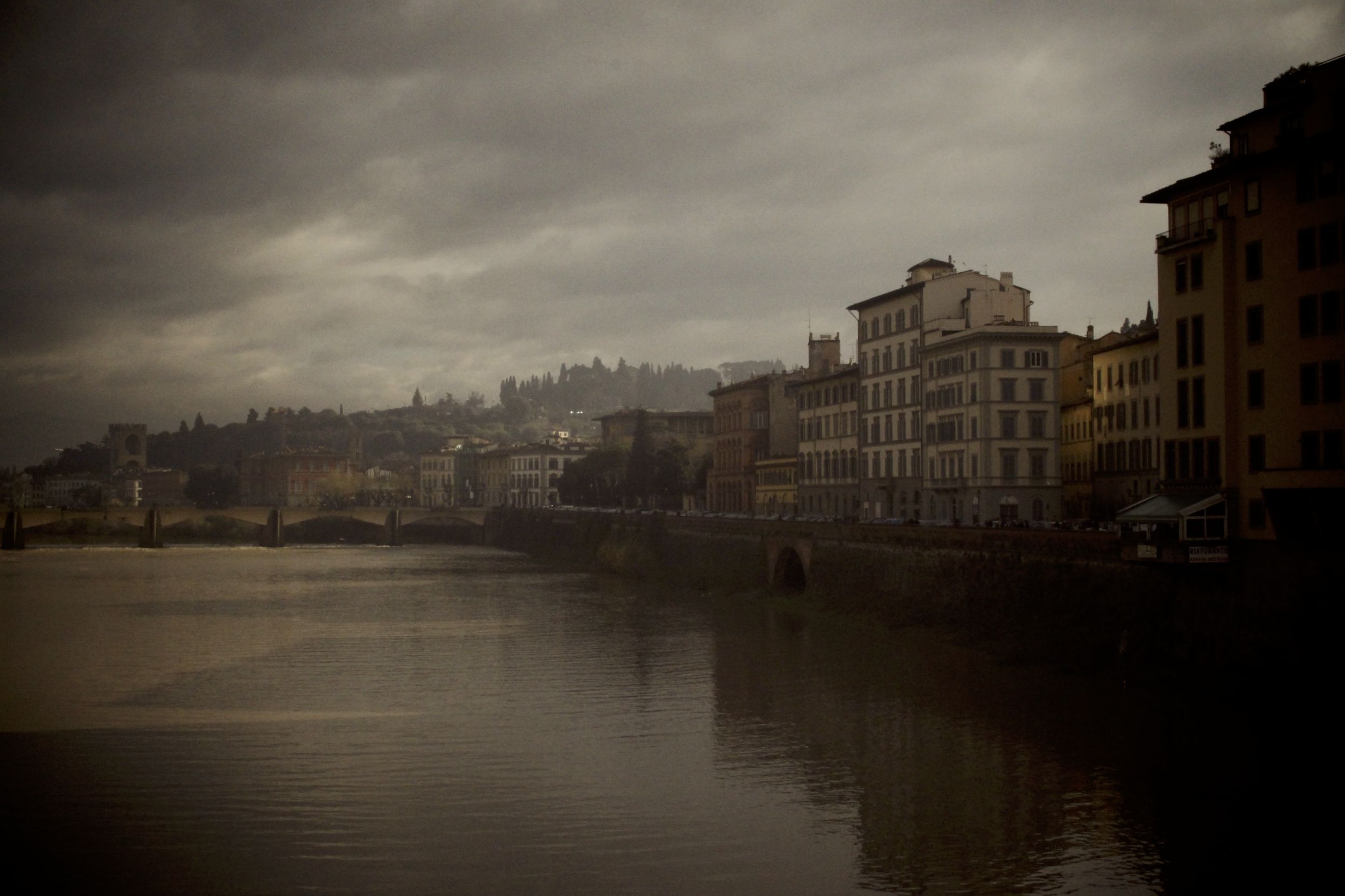 View from the Ponte Vecchio of Firenze