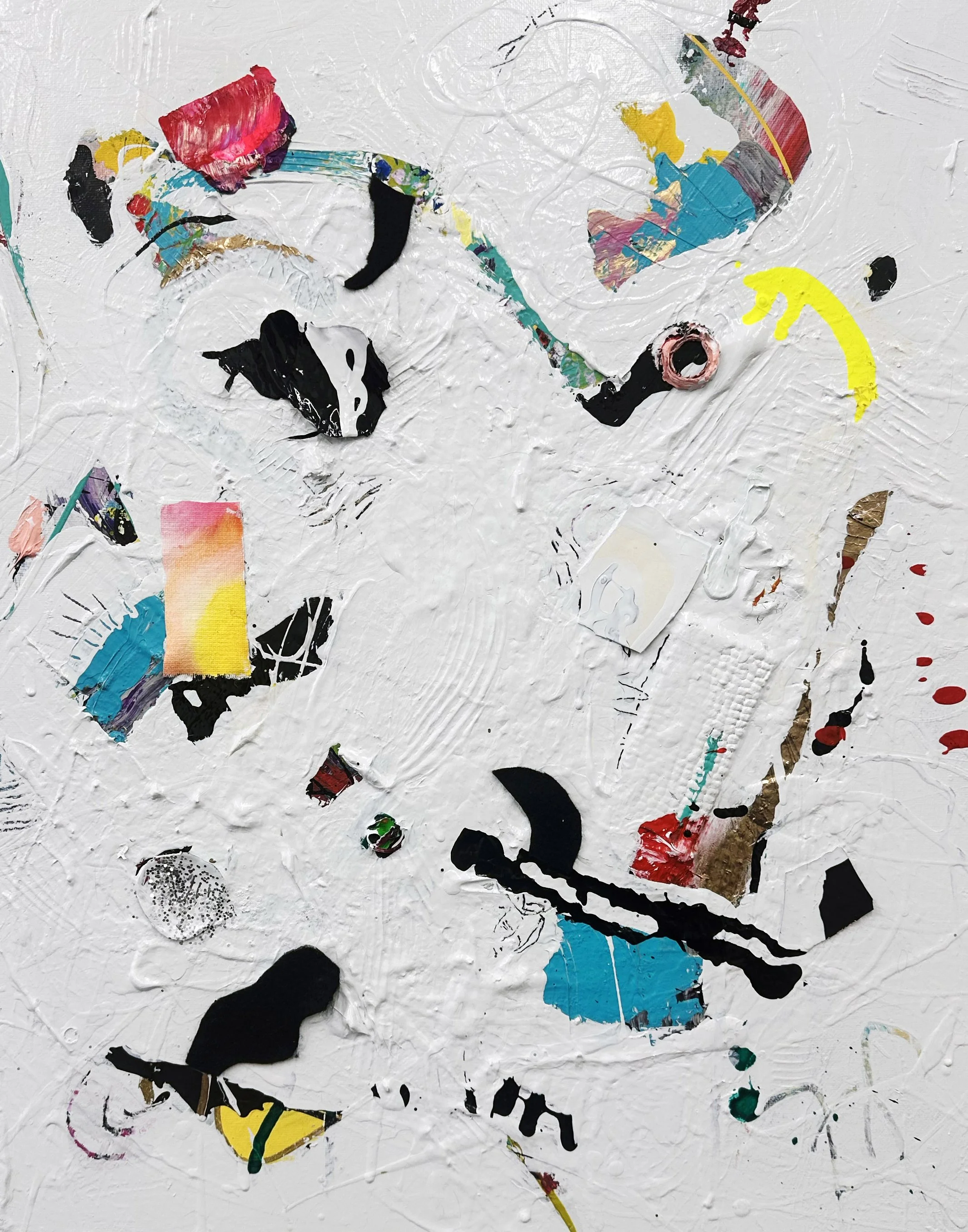 "Journey", acrylic and mixed media on canvas, 16x20 inches, 2025