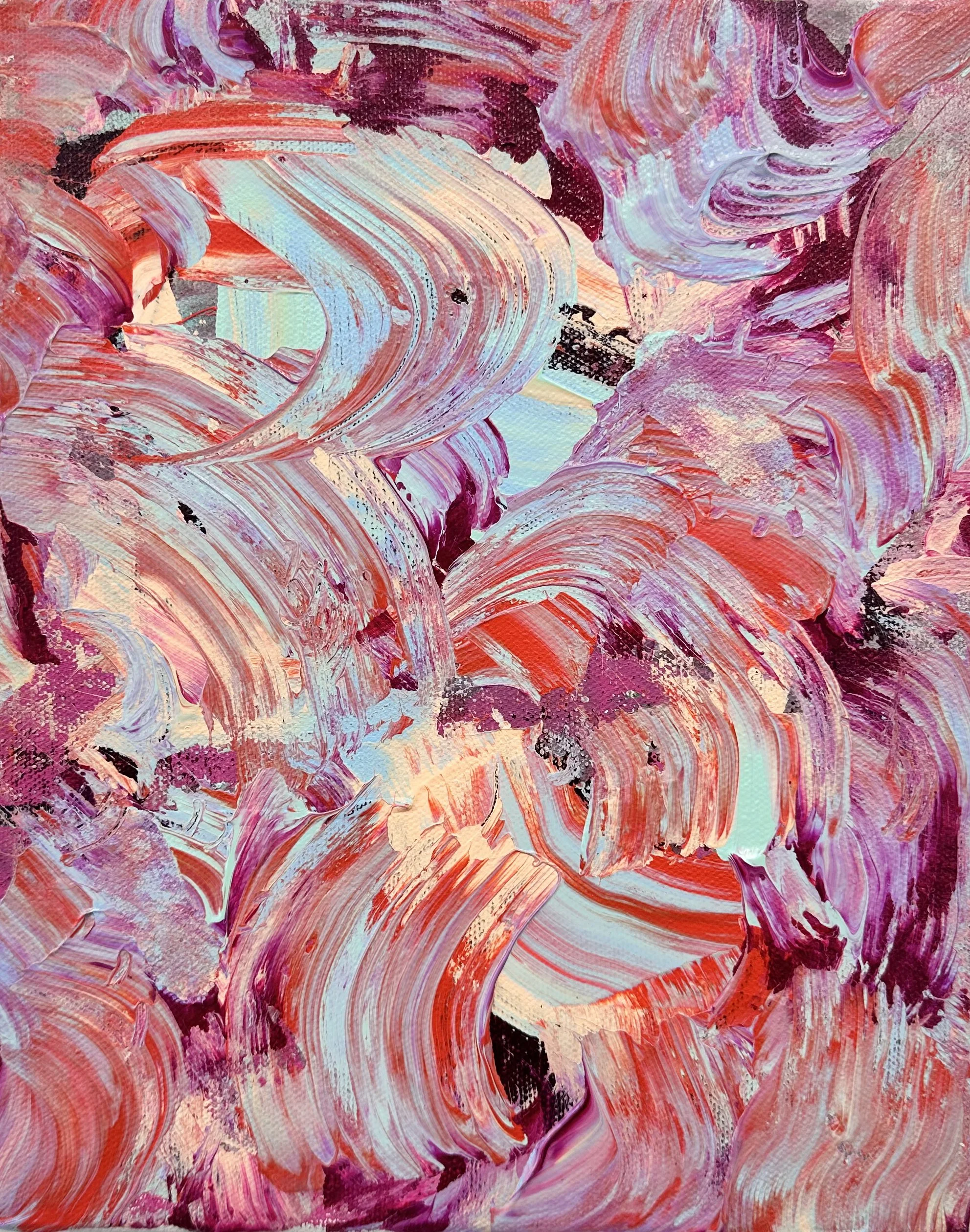 ALL OVER (LOVE YOU)  |  acrylic on canvas, 8x10in, 2019