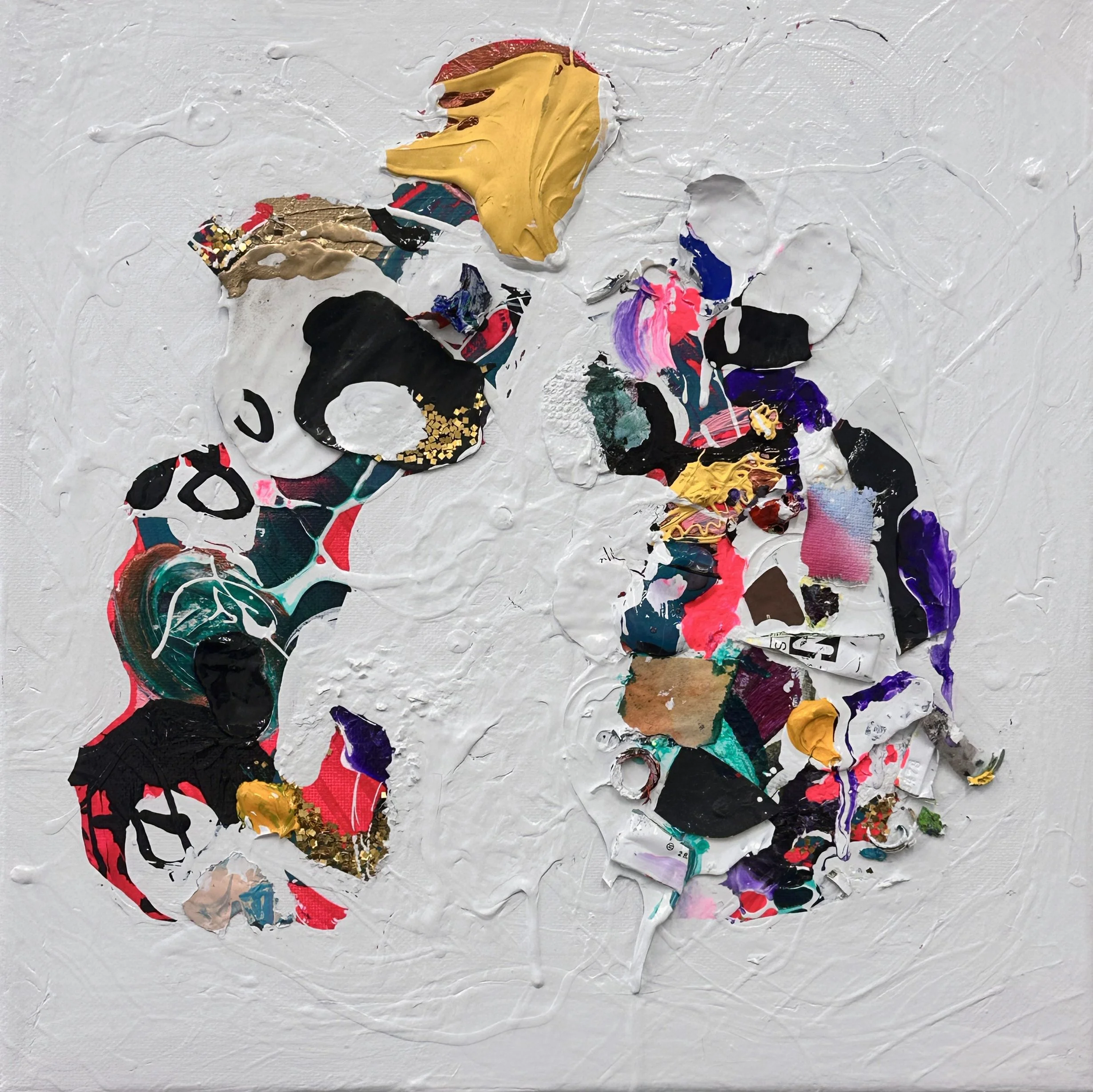 "Scylla and Charybdis", acrylic on canvas, 12x12", 2025