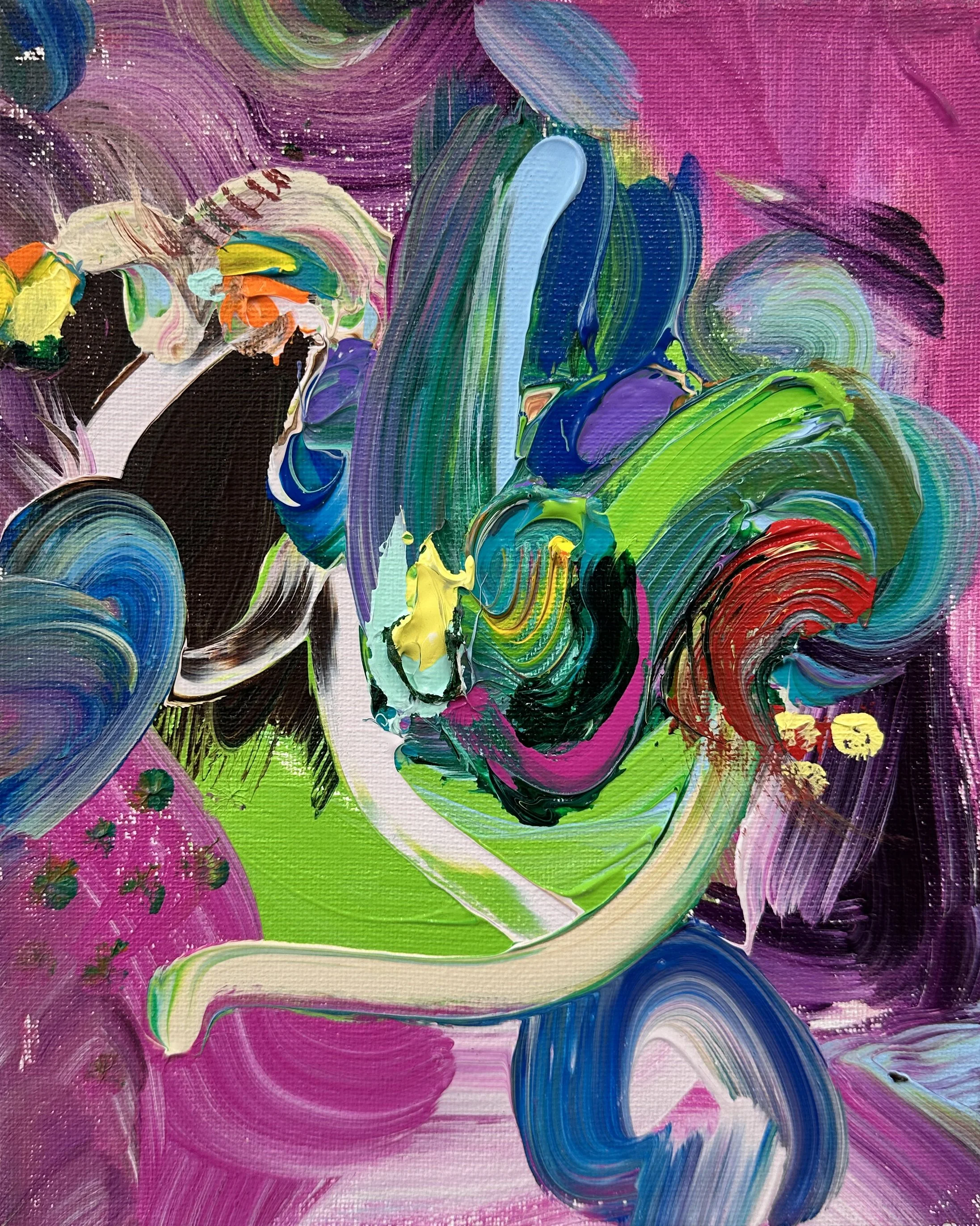 I'll GO ANYWHERE  |  acrylic on canvas, 8x10in, 2021