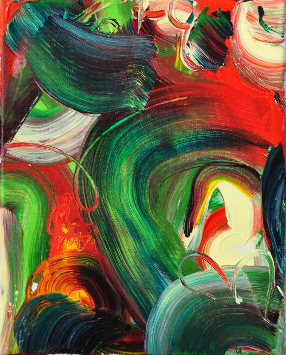 LIGHT AT THE END OF THE TUNNEL  |  acrylic on canvas, 8x10in,  2020