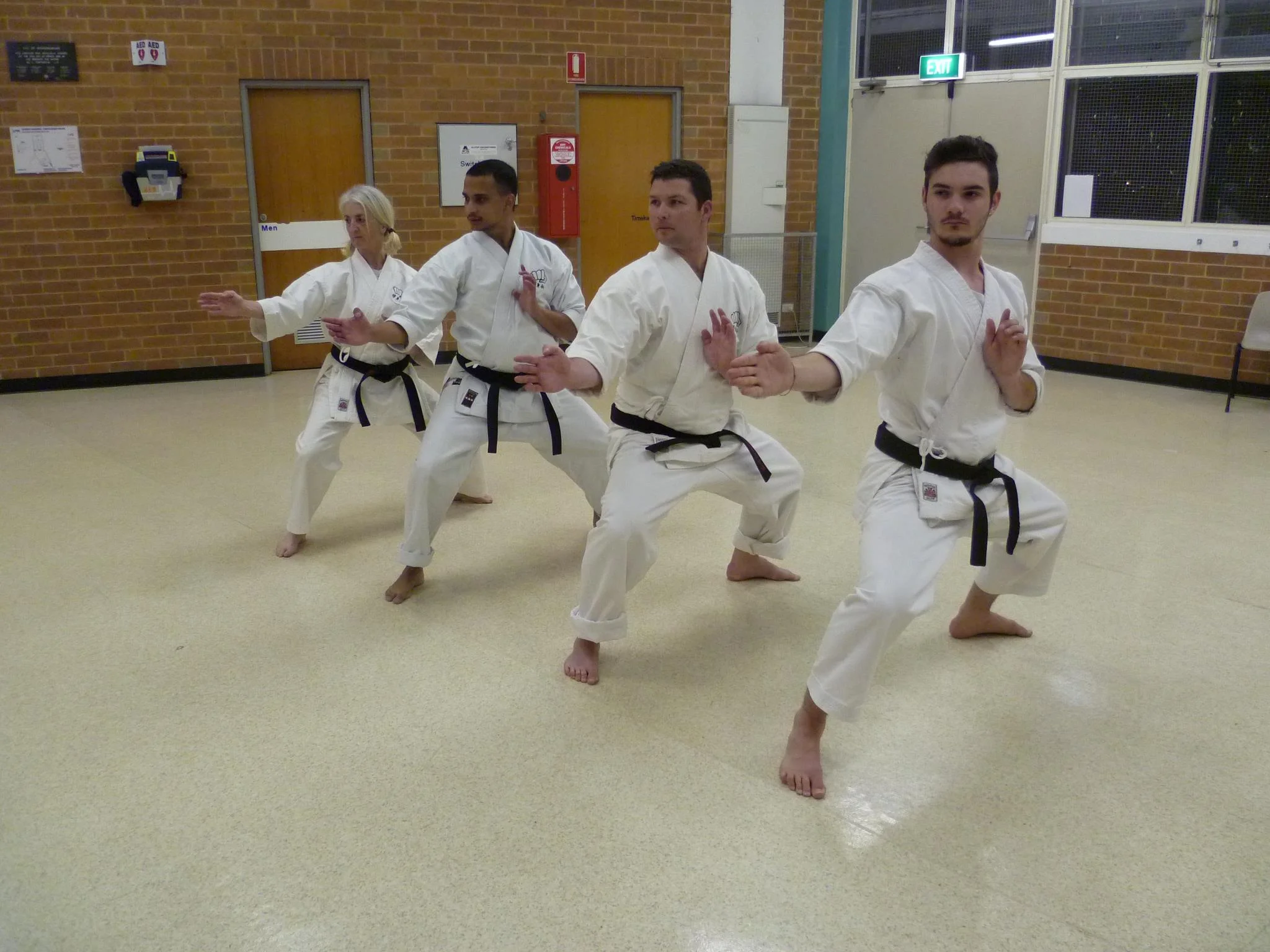 Practicing kata Sepai