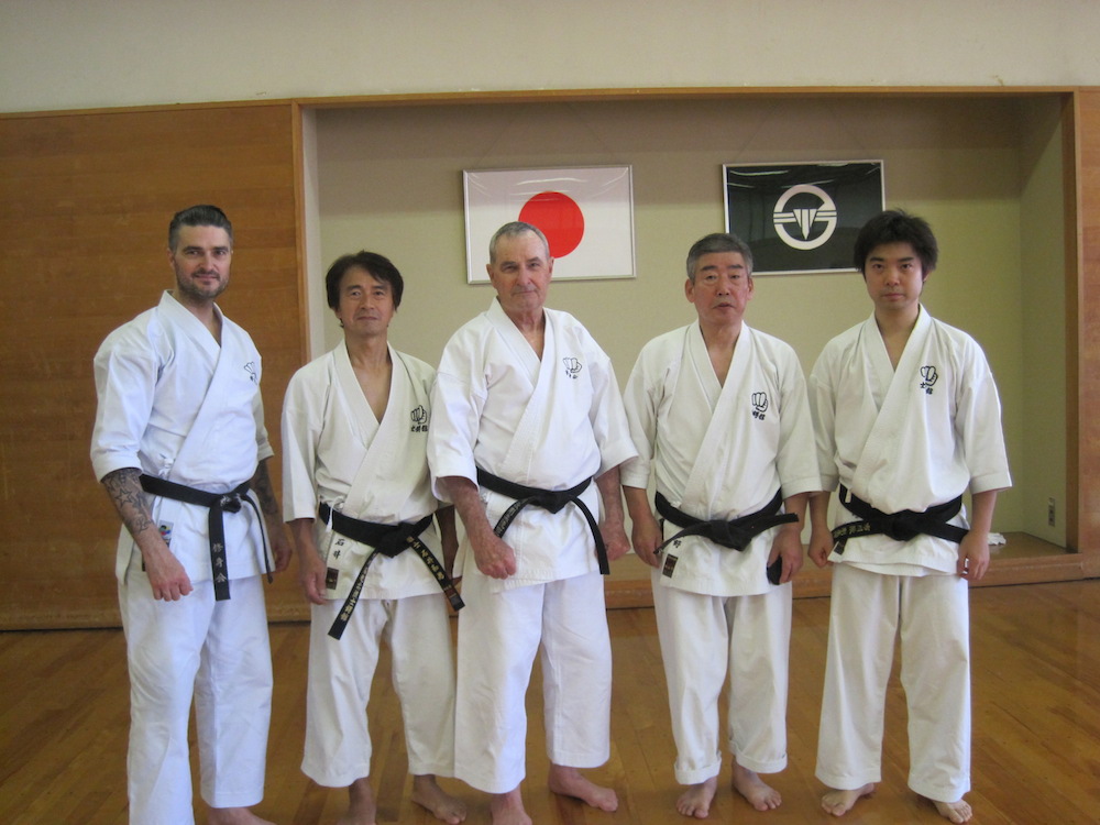 October 2014, after last training session. Lincoln sensei, Ishii sensei, Graeme sensei, Ono sensei, Yuki Tsubamoto.