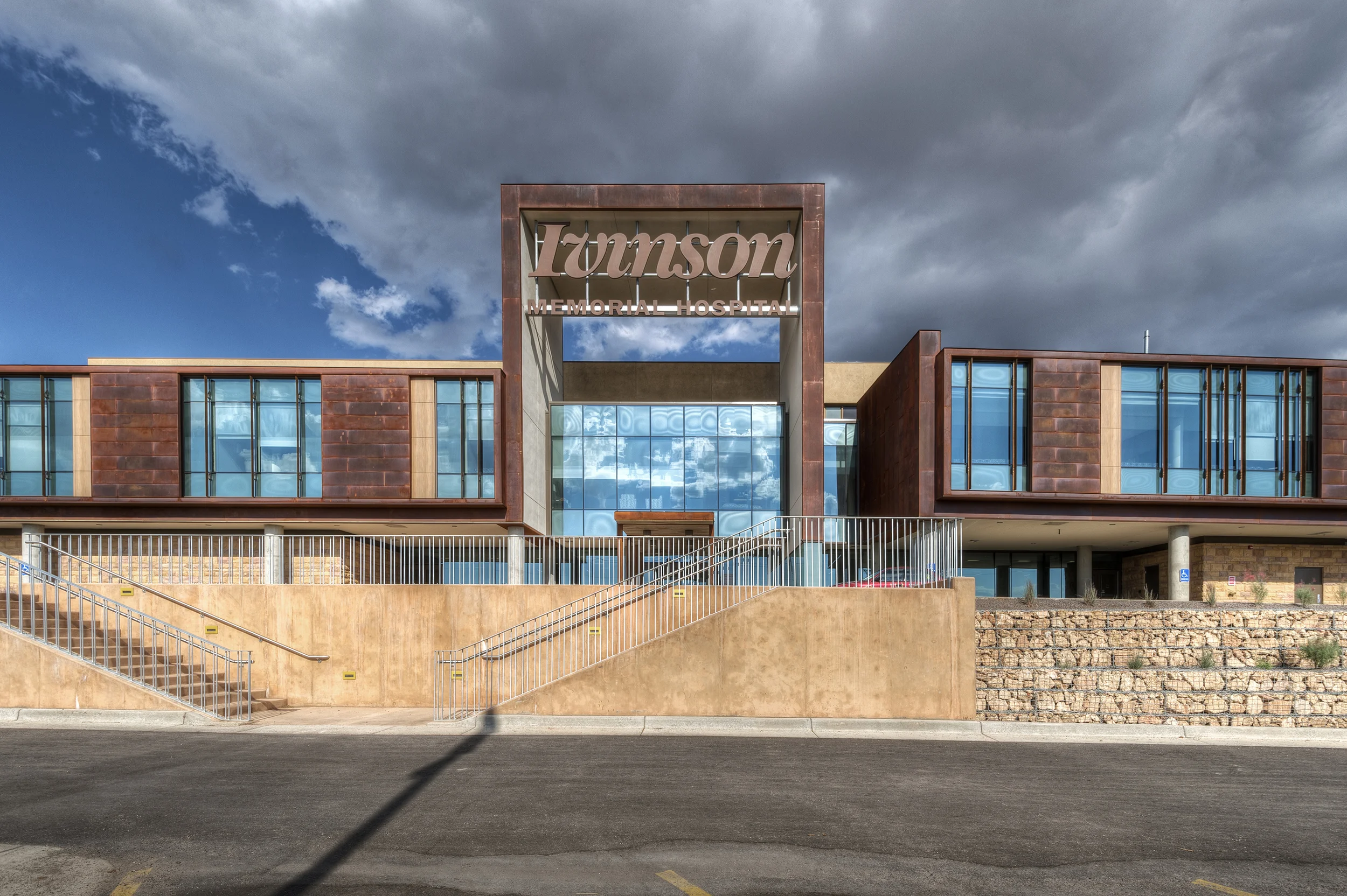 An addition to an existing hospital in Laramie, Wyoming, the hospital was constructed using concrete joist framing.