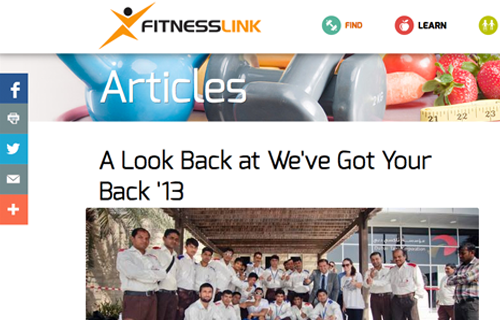 FitnessLink.me "A Look Back at We've Got Your Back '13" - 23 December, 2013