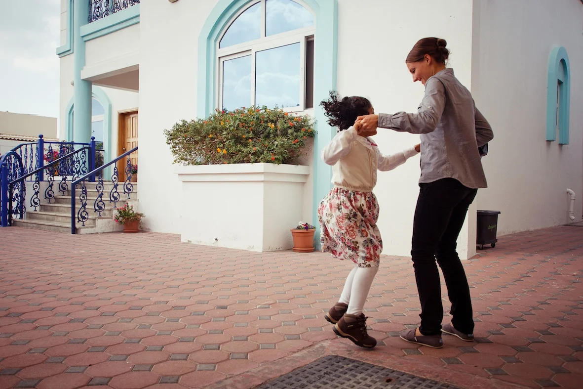 Yusrah loves to dance.
