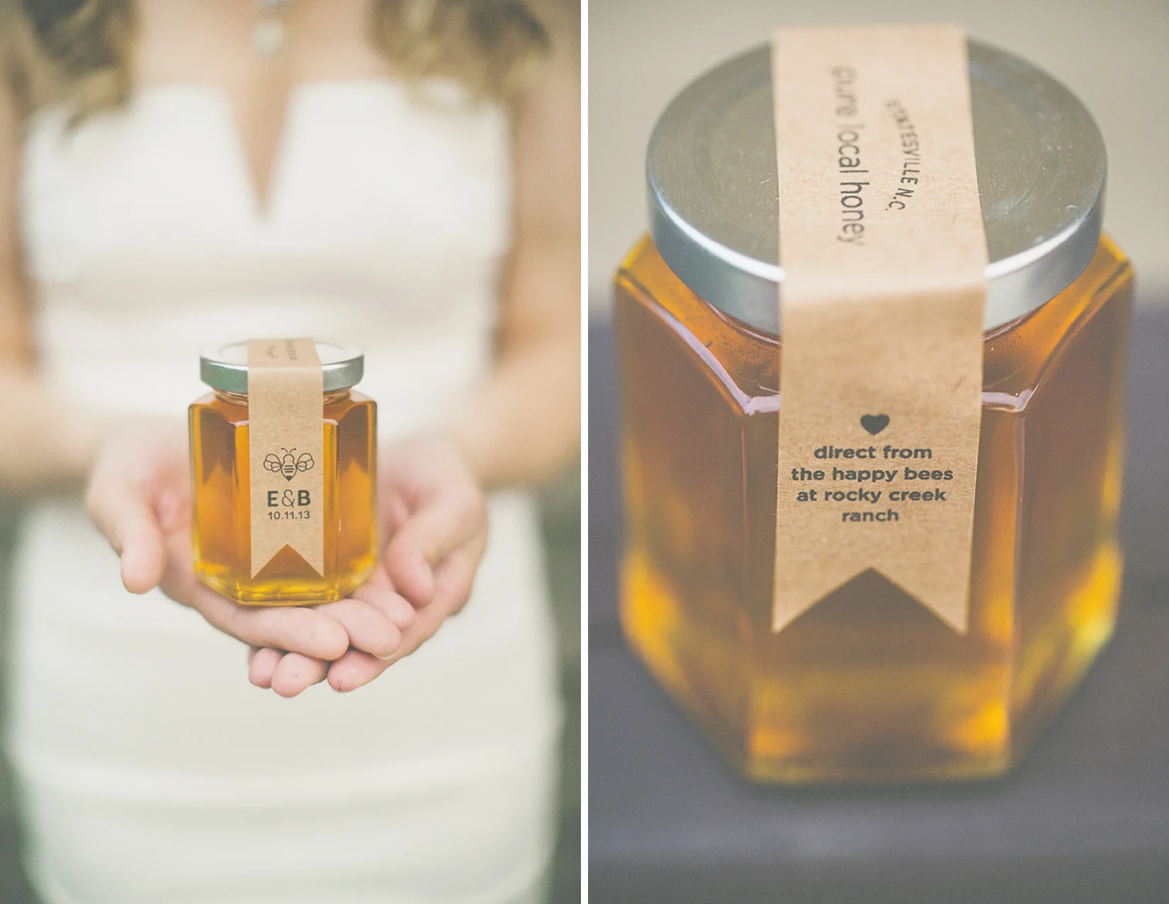 Custom Honey Label - Erica & Bryan 10.11+12.13