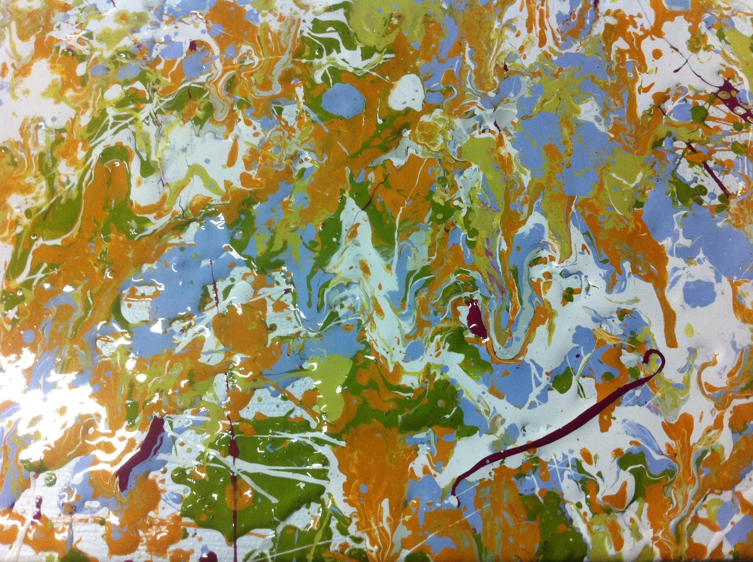 Create a faux Pollock - easy DIY