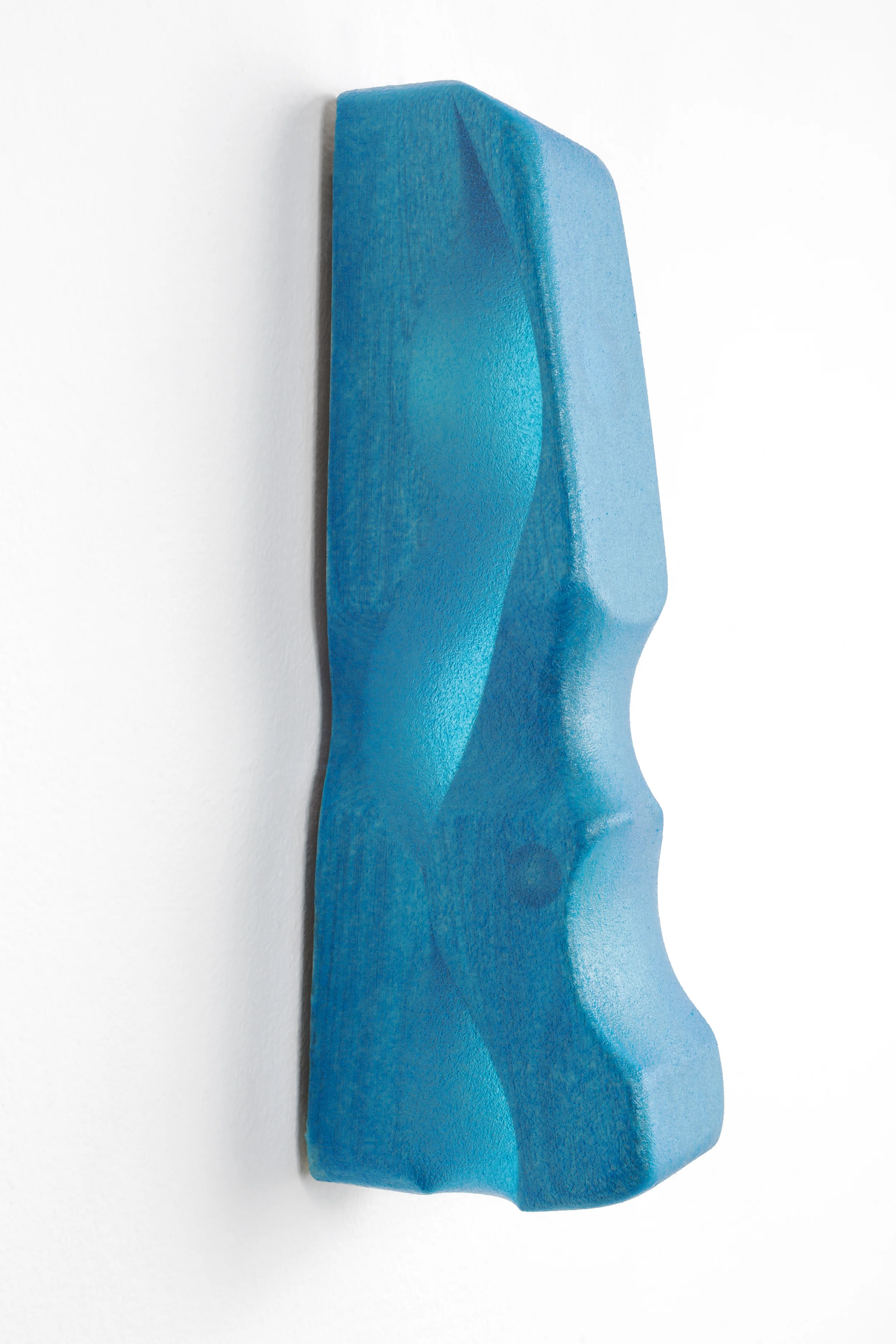 acrylic paint/medium stretched over Butternut, 12.125 x 2.265 x 4 inches