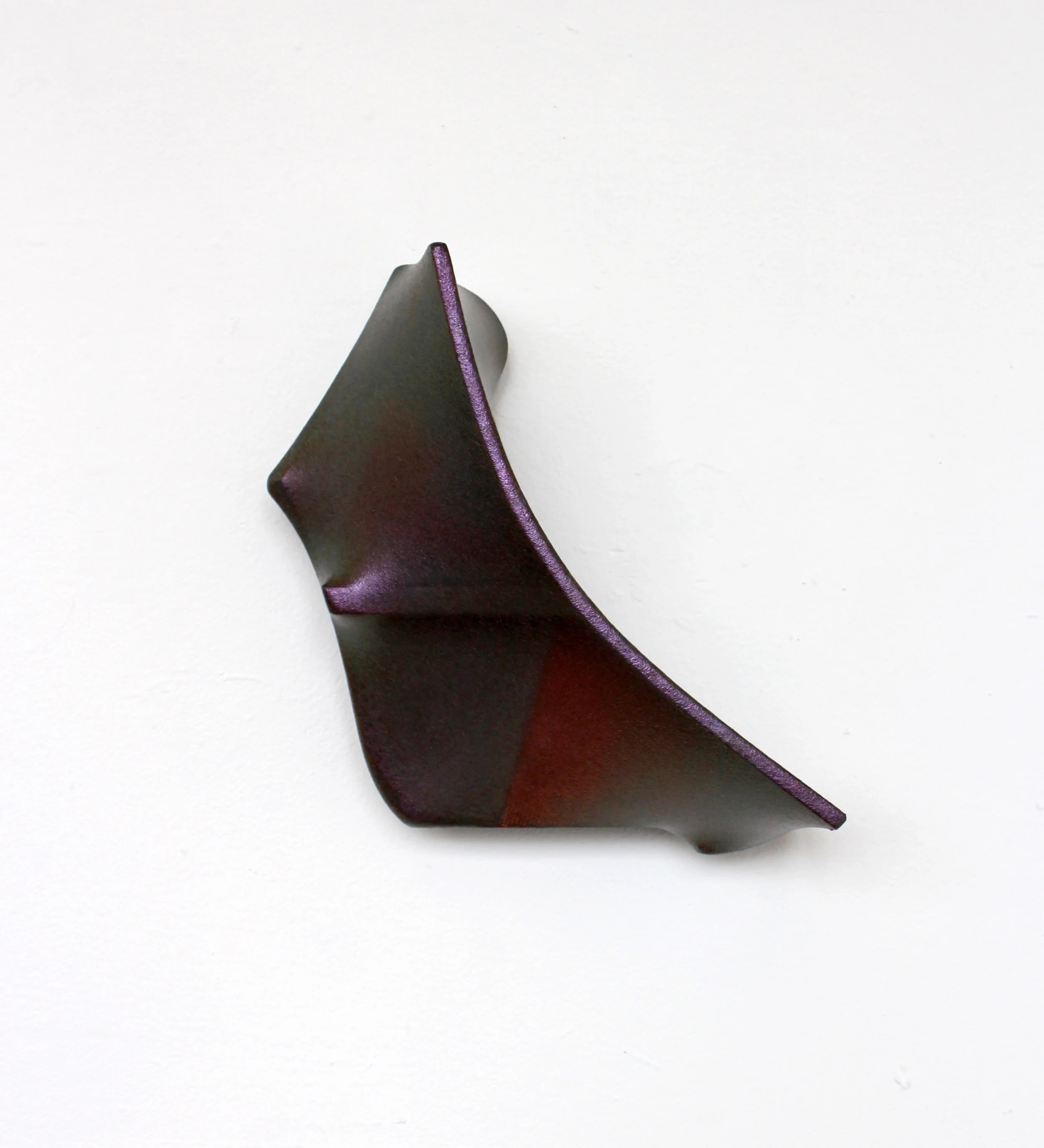 acrylic paint/medium stretched over acrylic and fiberglass mesh on MDF and Masonite, 11.5 x 8 x 4.75 inches