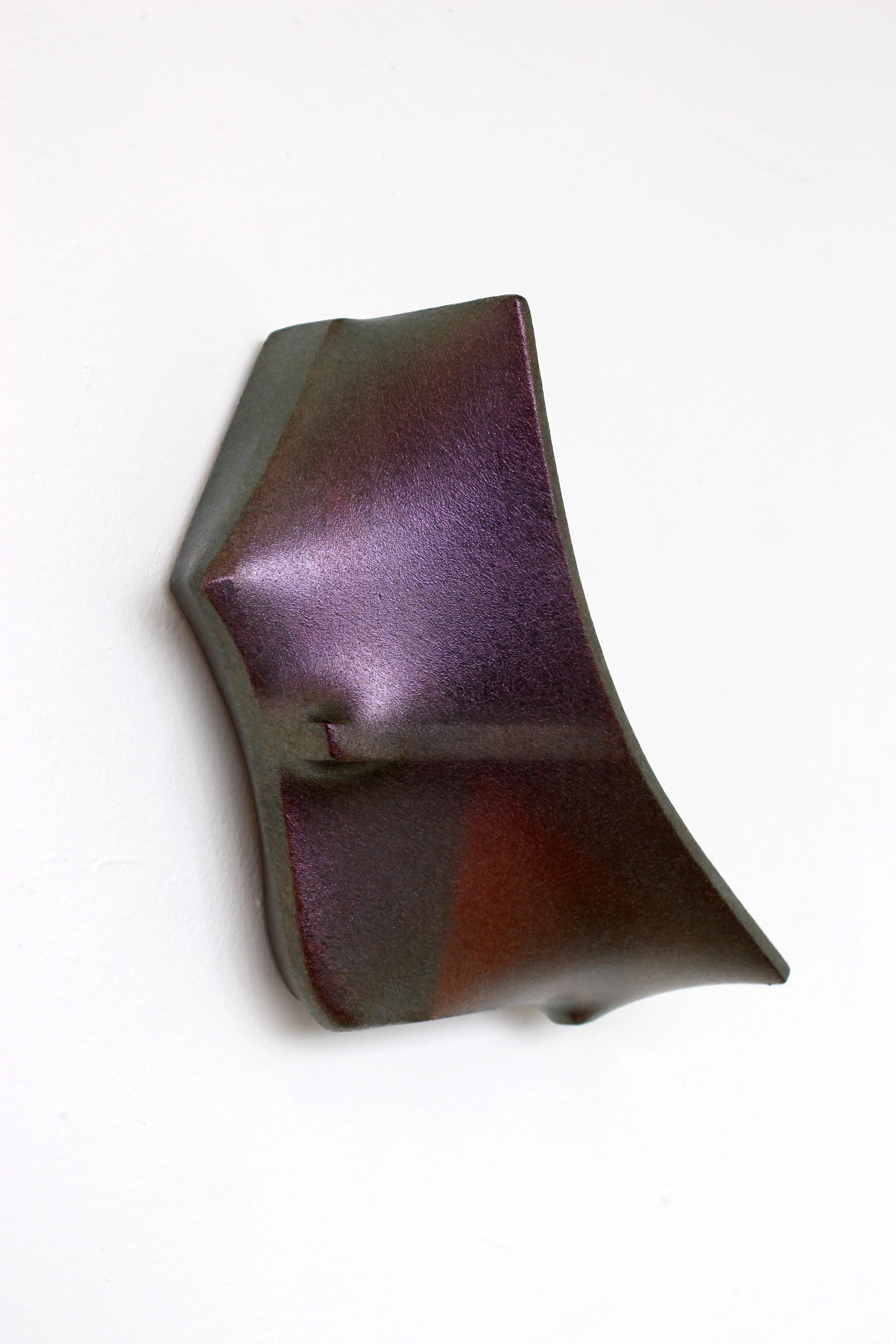 acrylic paint/medium stretched over acrylic and fiberglass mesh on MDF and Masonite, 11.5 x 8 x 4.75 inches