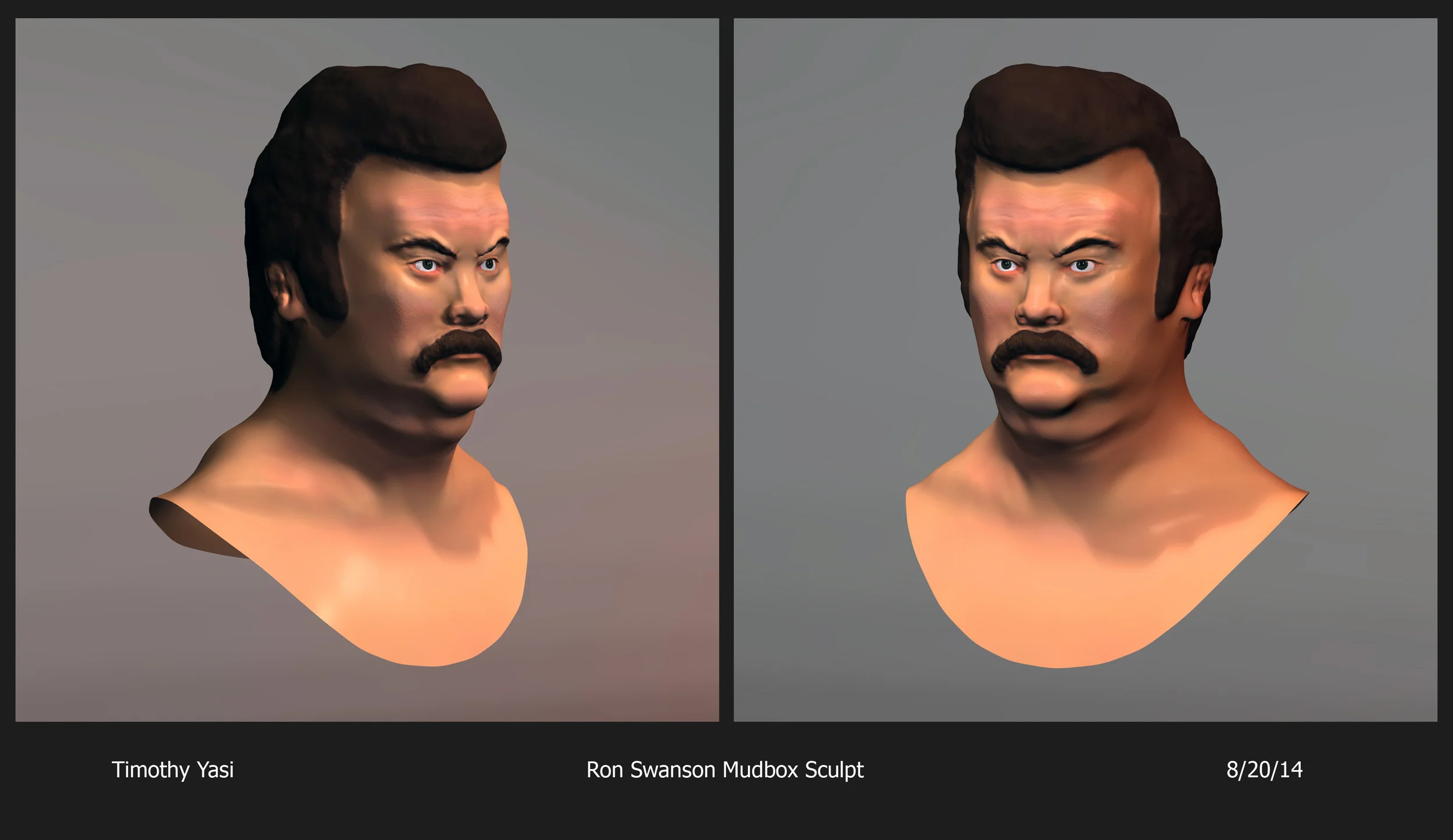 Ron Swanson Mudbox Model