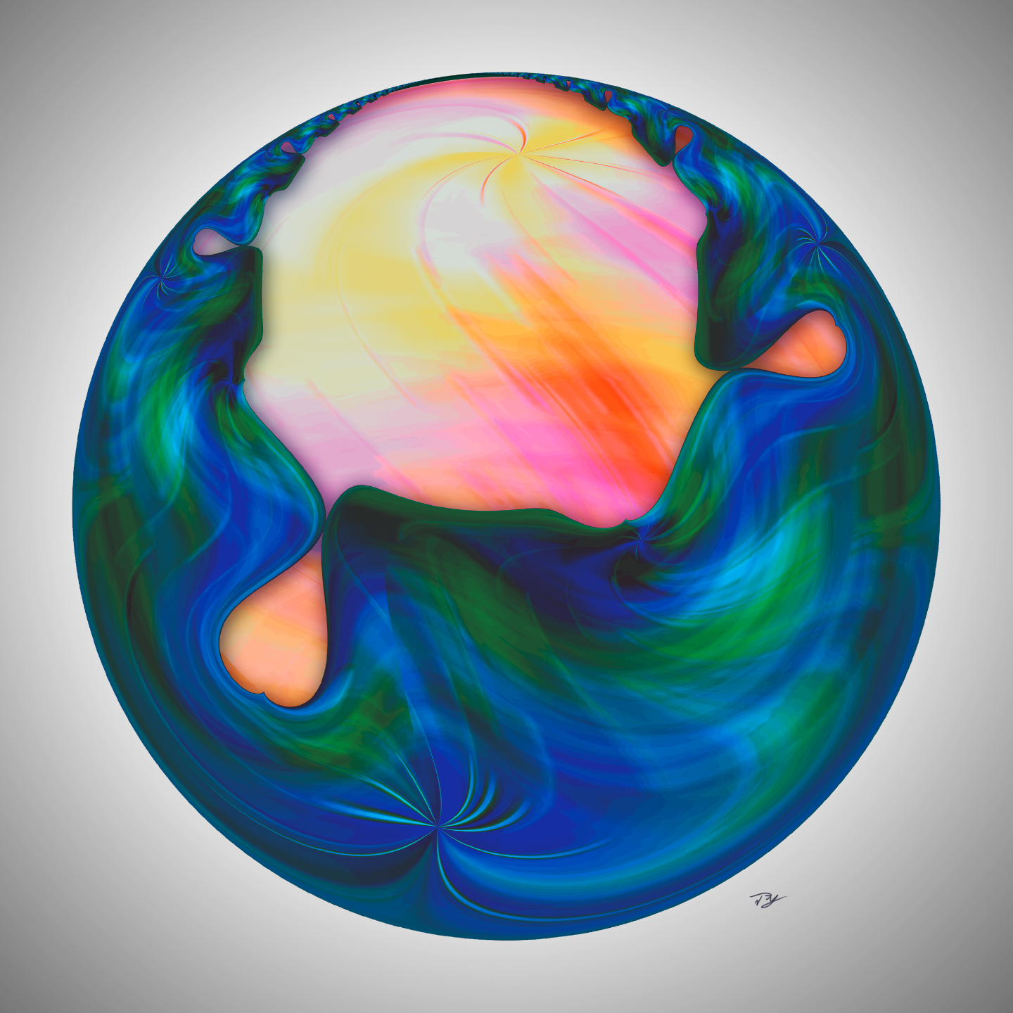 Geometric design made using Adobe Photoshop