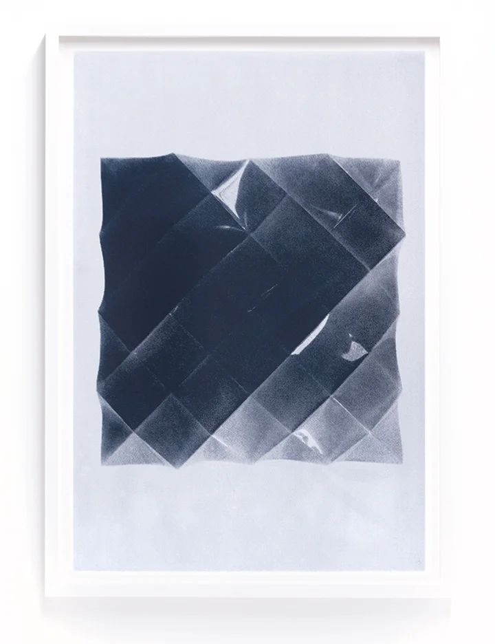 "Large Midnight Square" limited edition silkscreen print by Print Club Ltd. www.jointheprintclub.com