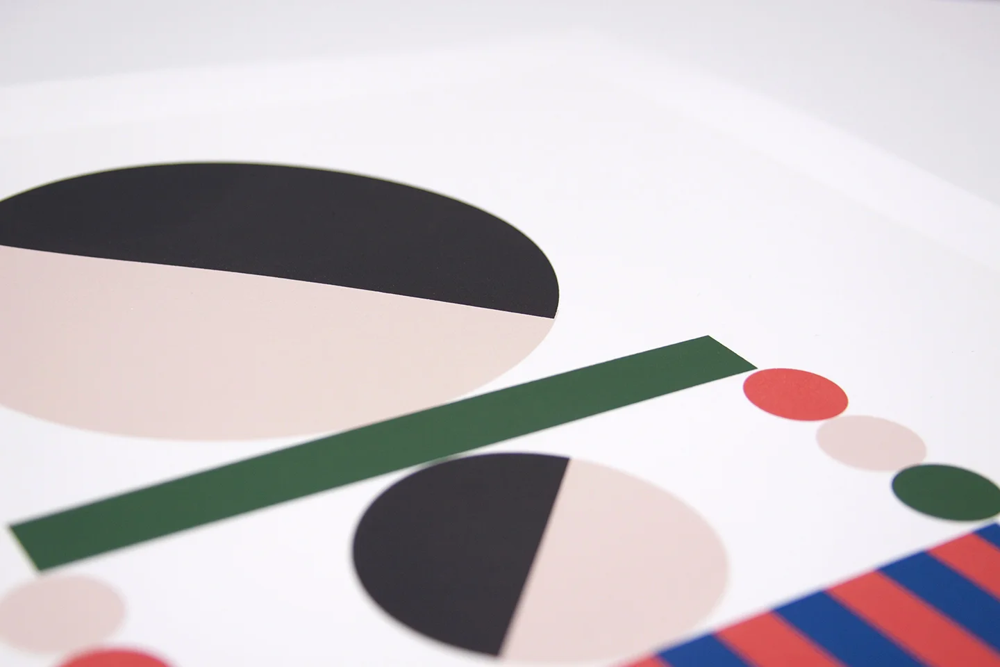 Stephanie Specht "Optical Balance II" limited edition geometric graphic symmetry design fine art custom framed Screenprint | Print Club Ltd.