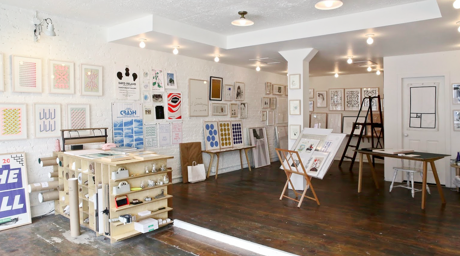 Inside Picture Room's bright Brooklyn store.