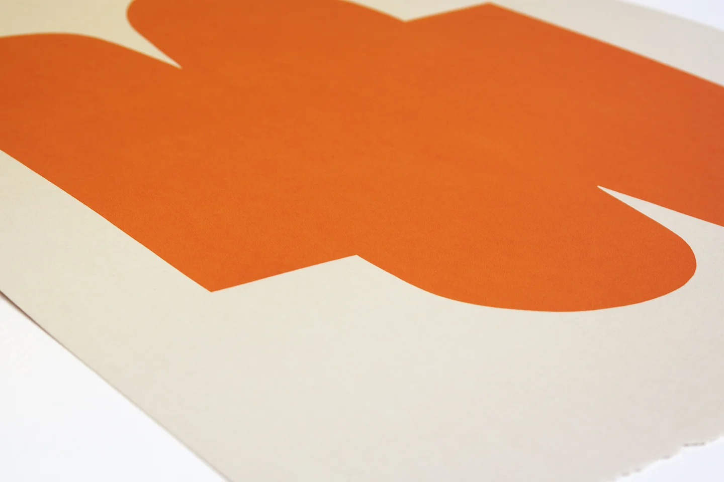 Alyson Fox "Shape 5" Limited edition silkscreen red graphic geometric fine art custom framed print from Print Club Ltd.