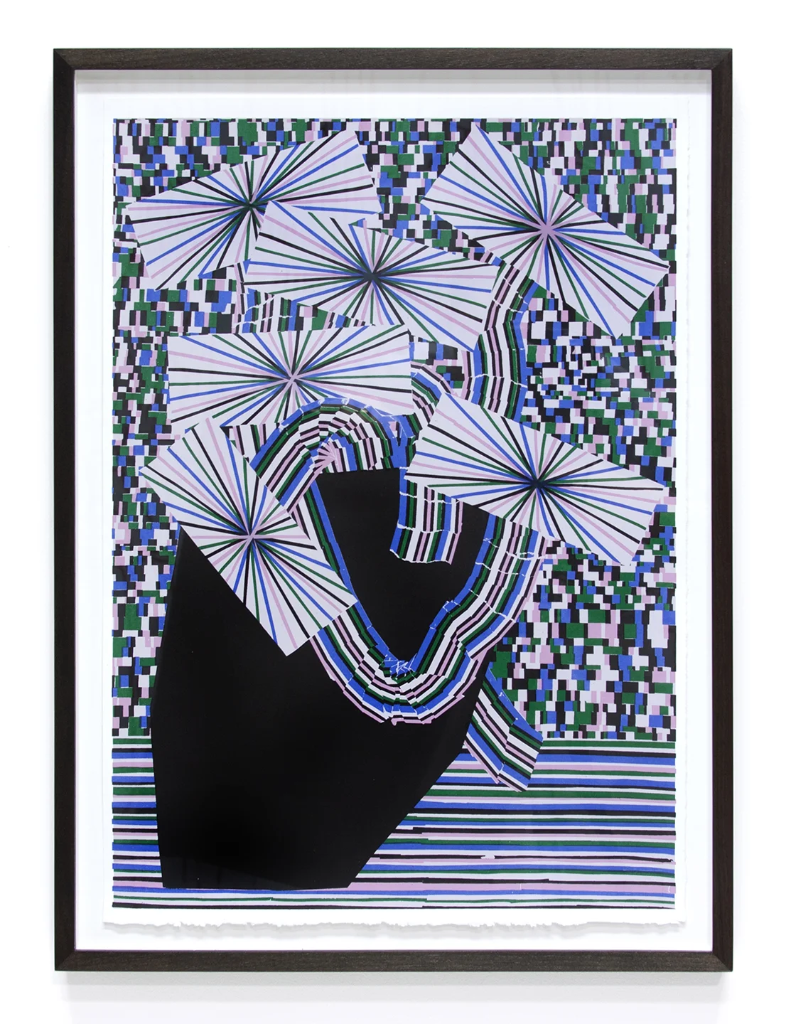 Antonio Carrau Still Life floral collage limited edition fine art silkscreen print