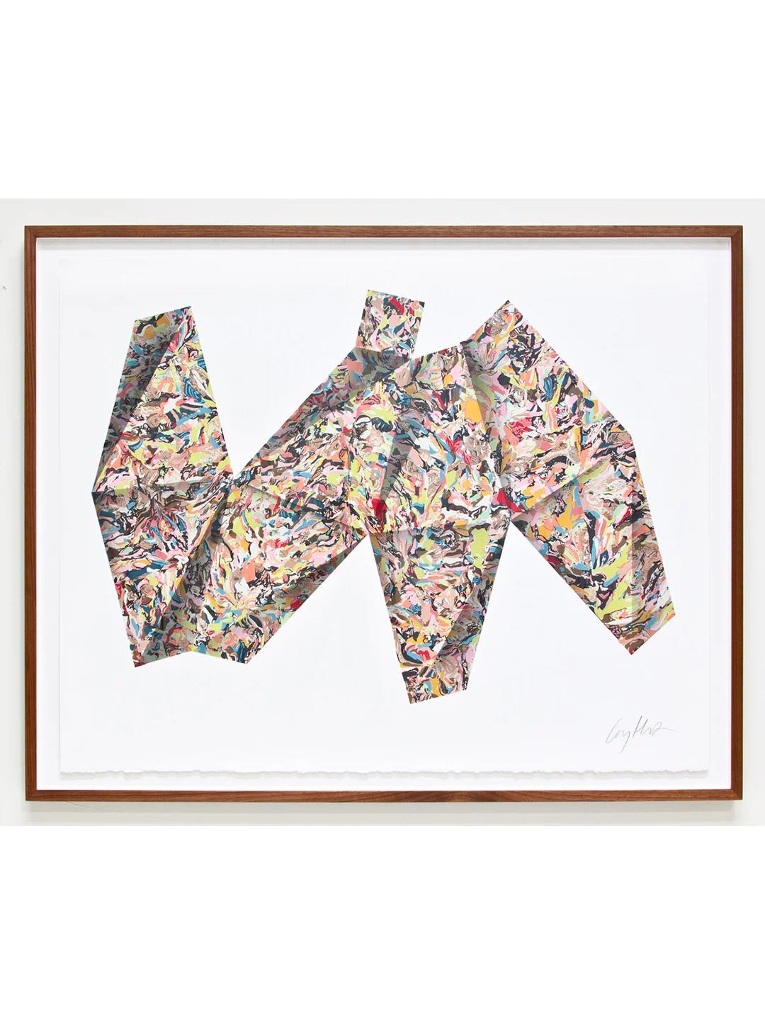 Cody Hoyt patterned ceramics limited edition silkscreen fine art custom framed print