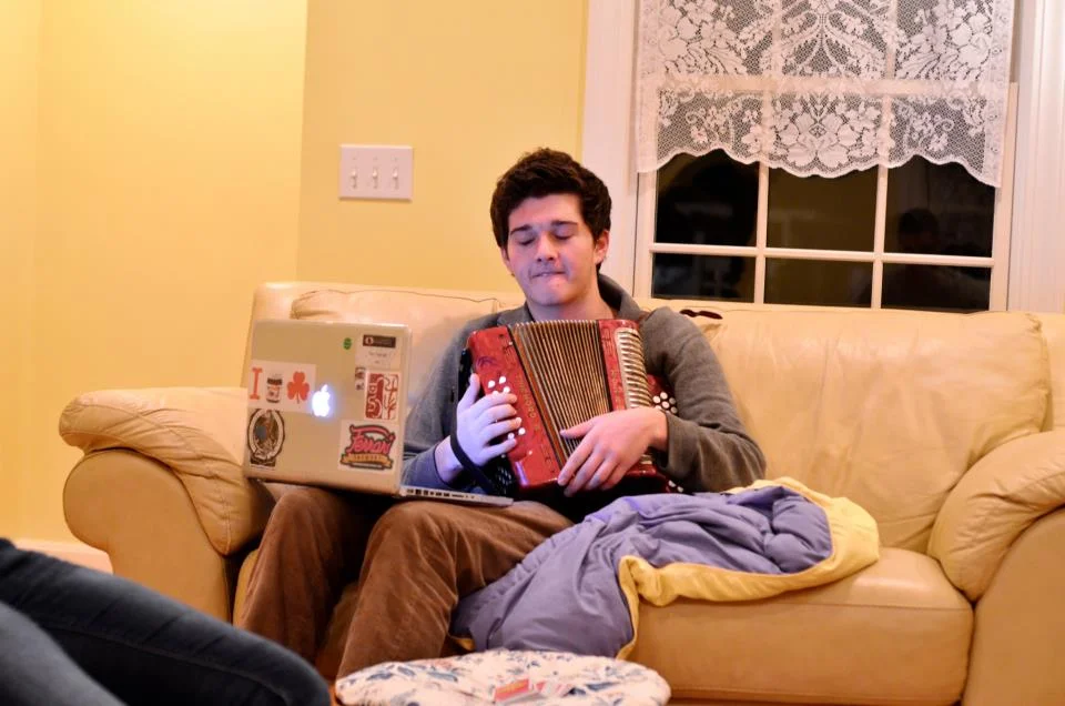 James Yoder '15 performs an enchanting tune, fall 2012.
