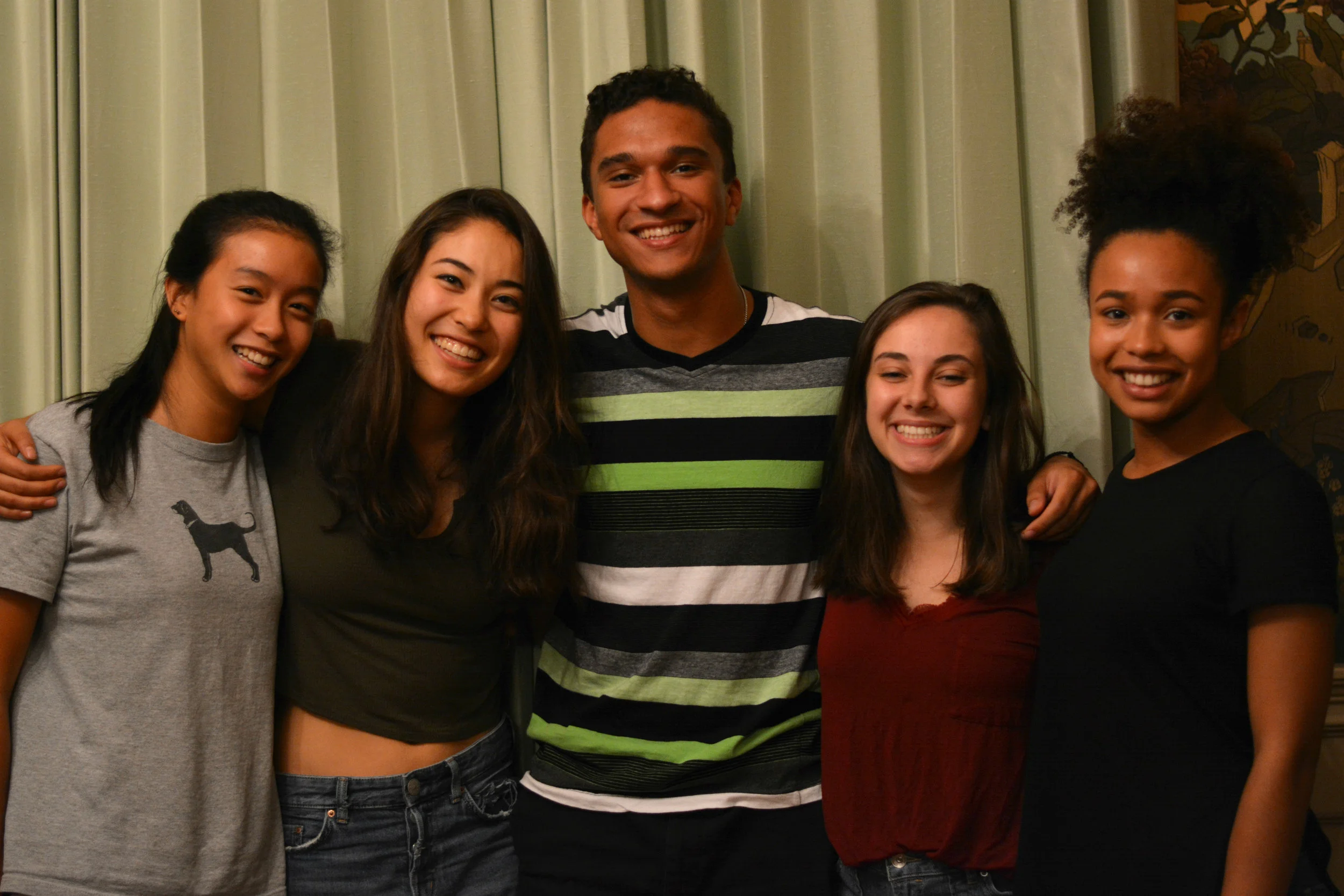 From left: Chloe Li '20, Lily Jacobs '20, Damian Richardson '20, Rachel Kahn '20 & Maribelle Dickins '20