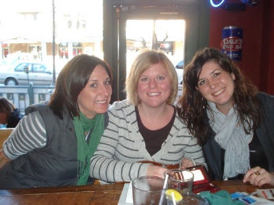 This is not us now. This is in Keystone when we were 27 or 28. Now we're all 30. Once we took pictures together when we were all 10. 