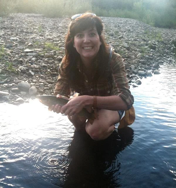 The only time I held the fish like a real fisherman. The photo before this shows me panicking. This one just shows just how nervous I am to hold this trout. And goofy eyes.