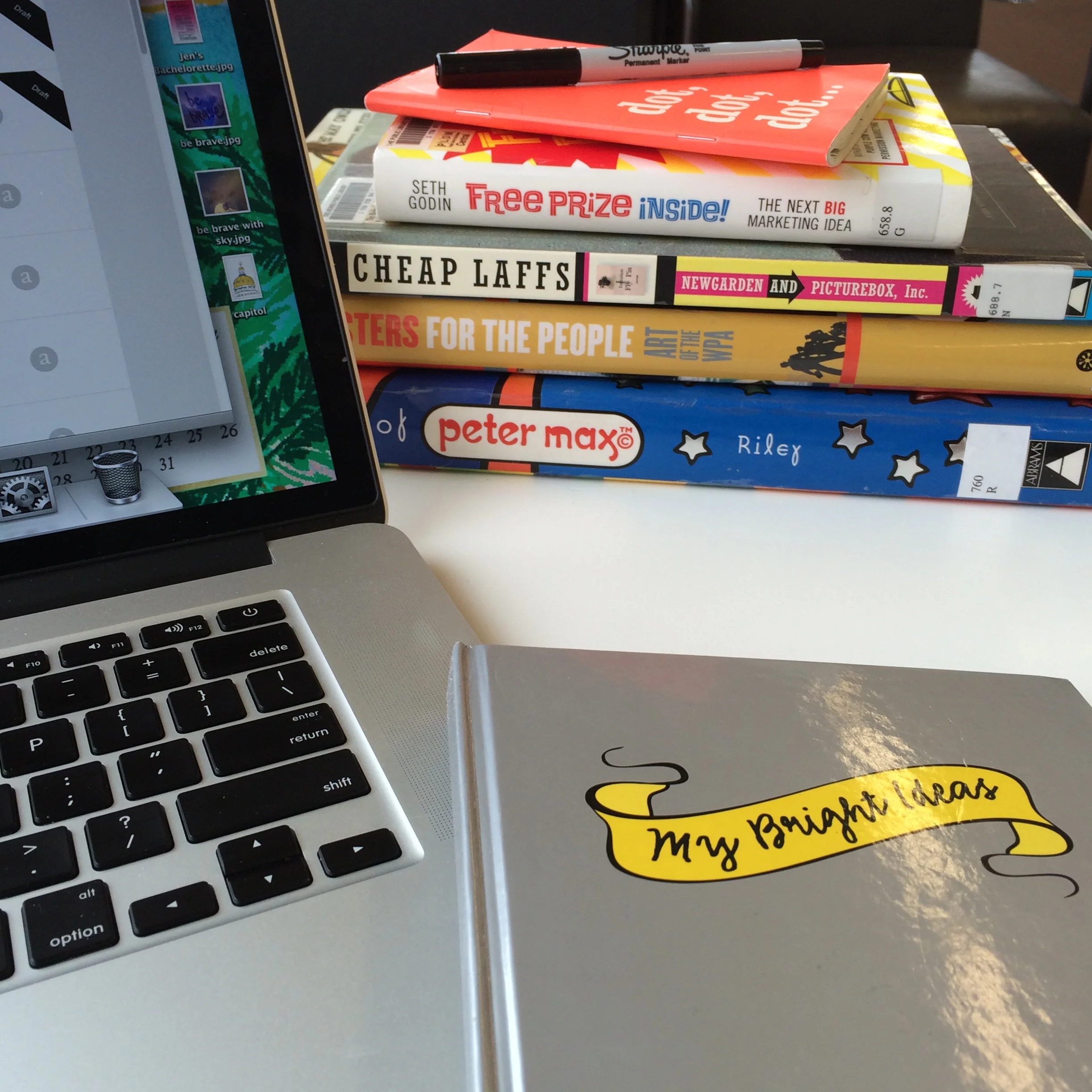 Please admire my current office space, the Des Moines Public Library. Where the wi-fi might be a tad bit slow, but the resources sure are helpful. Tropical desktop wallpaper via Jess Lively. 