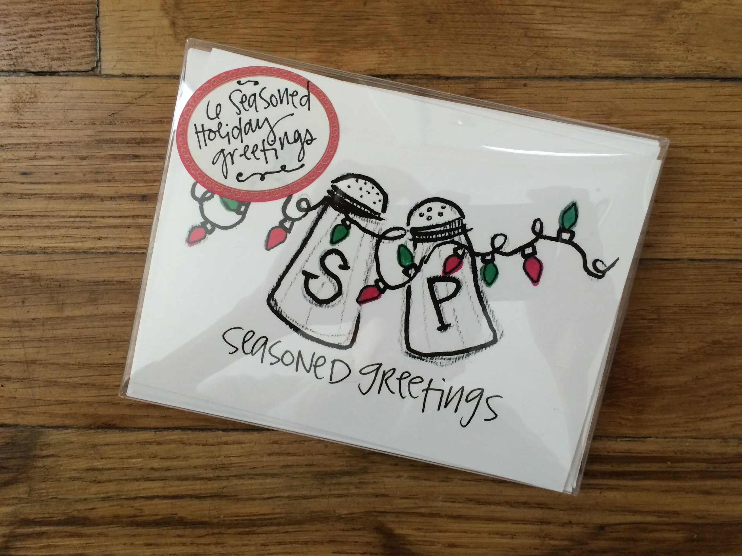 (Monday's winnings: festive seasoned greetings.)