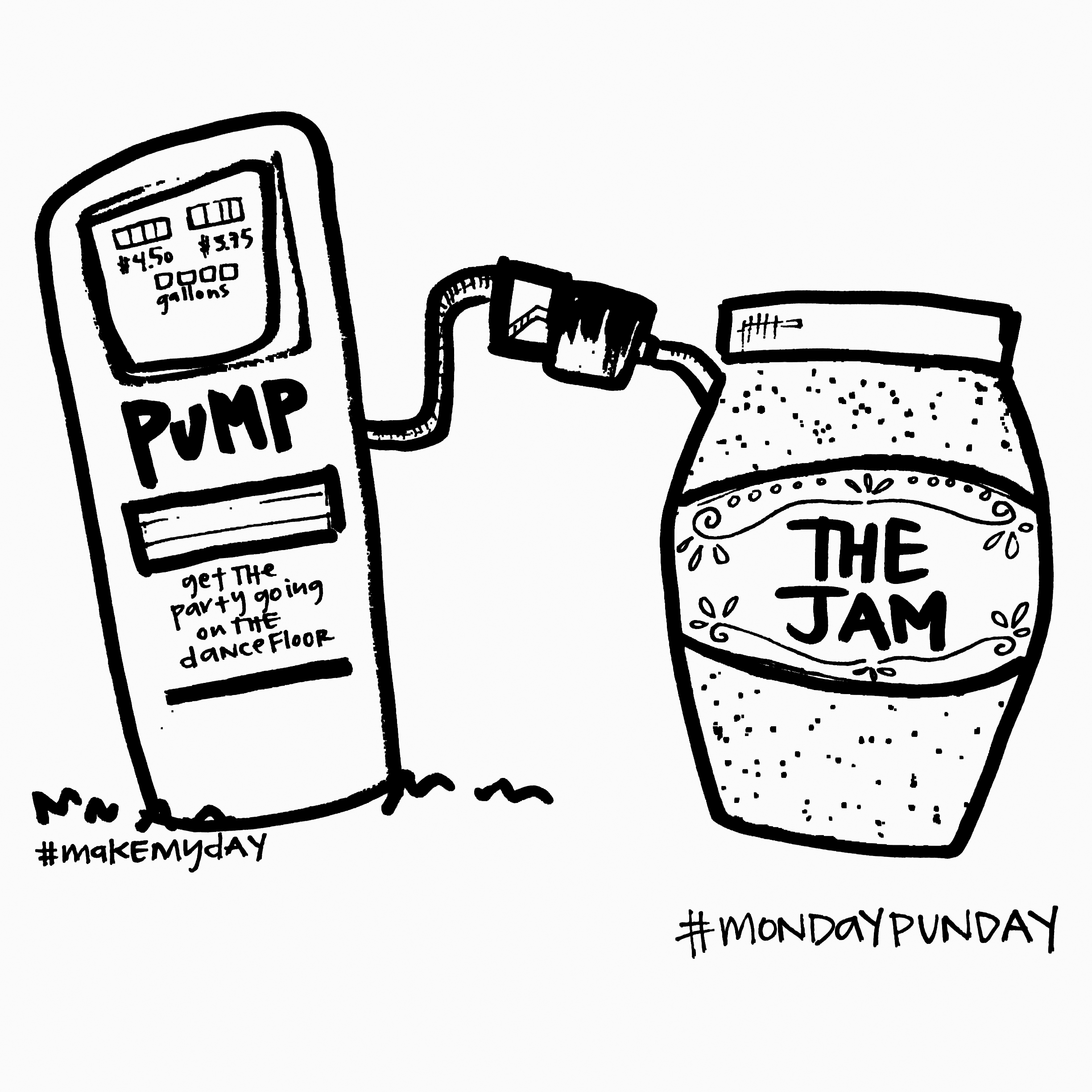 pump up the jam BW.jpg